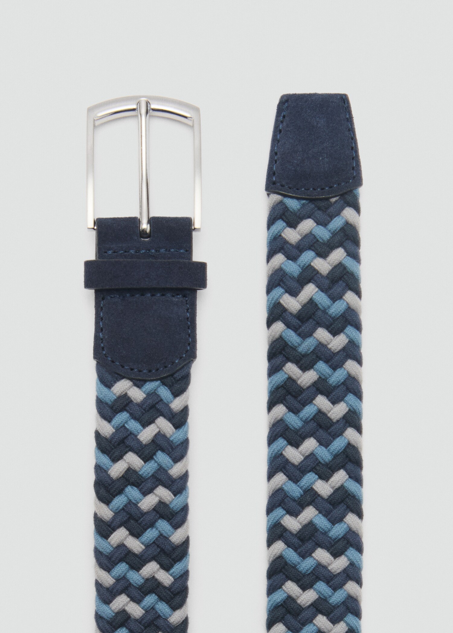 Braided elastic coloured belt - Medium plane