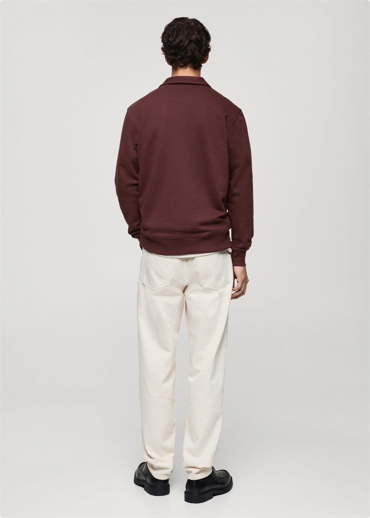 Sweat-shirt polo coton regular-fit - Verso de l’article