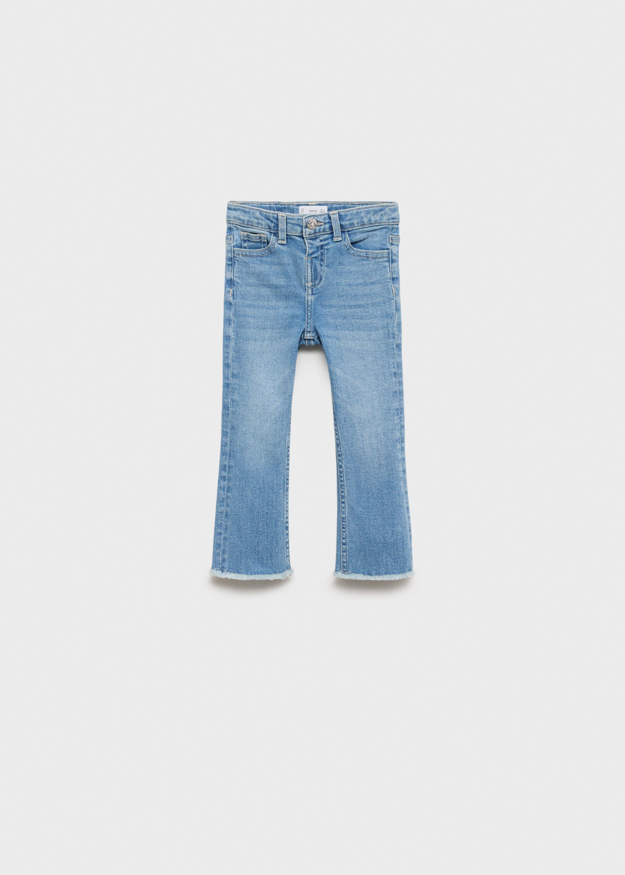 Frayed low-rise skinny jeans - Article without model, Medium Blue. Ref: 87030619-00.