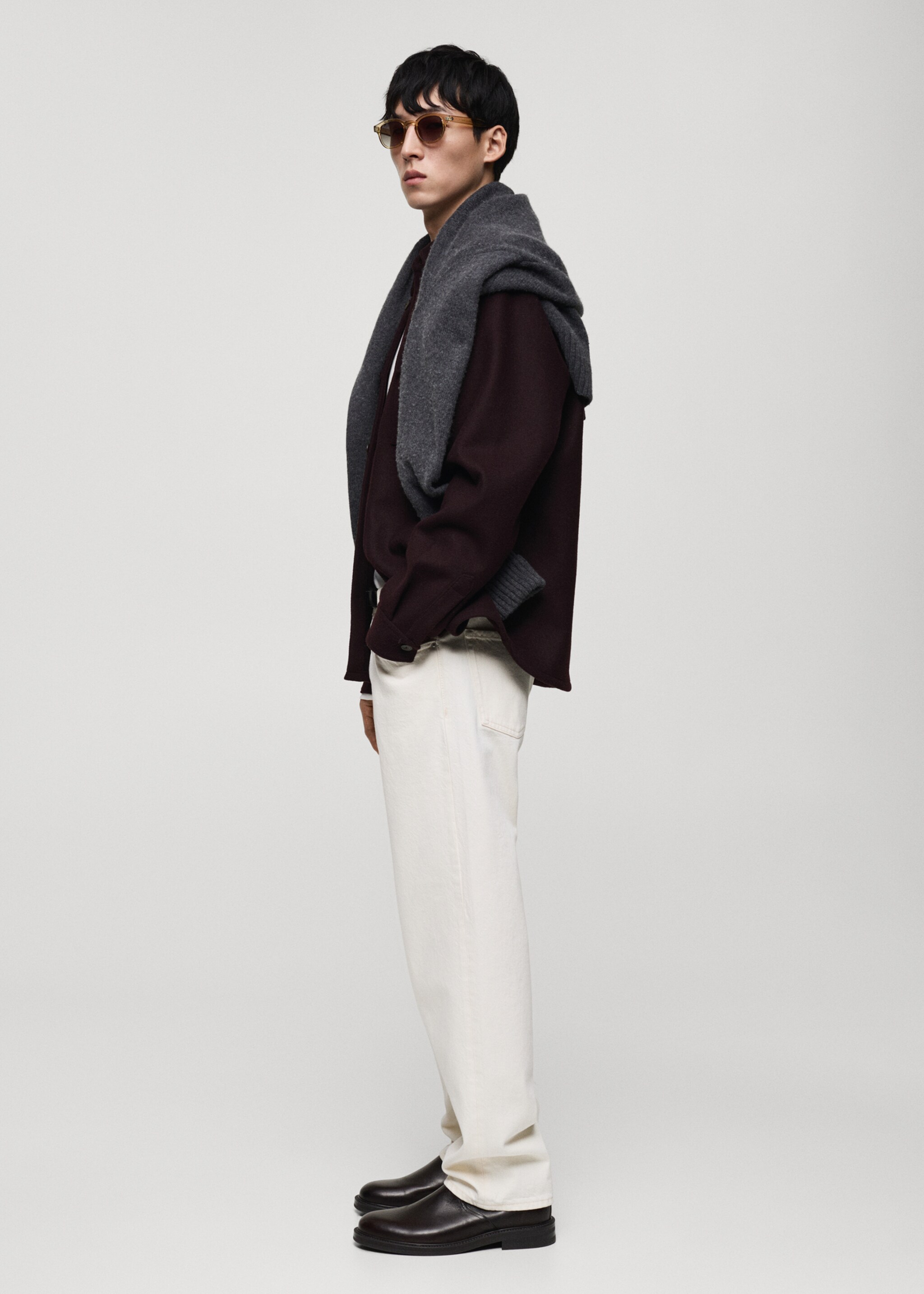 Moby straight-fit jeans - Details of the article 2, Off White. Ref: 87030620-00.