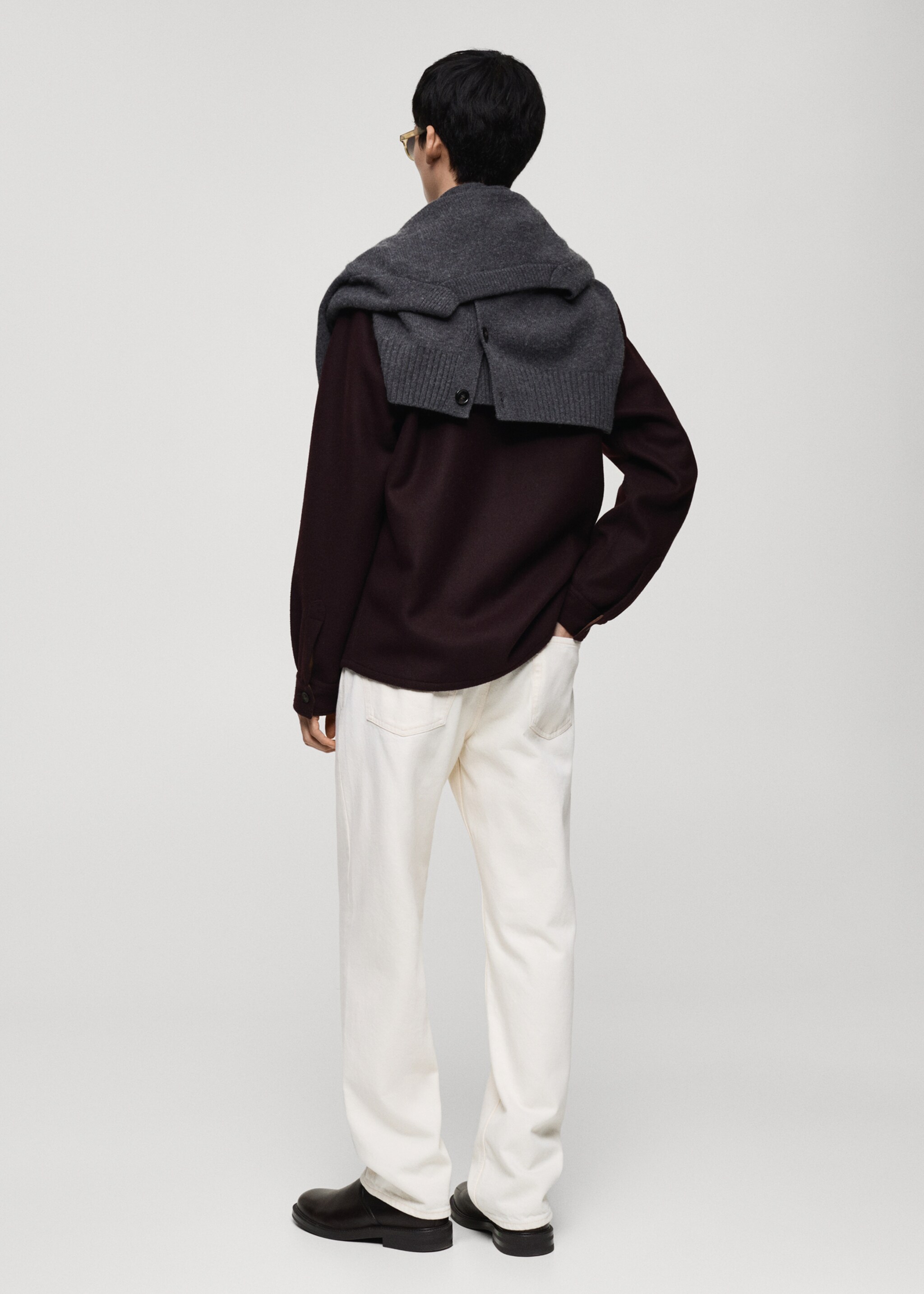 Moby straight-fit jeans - Reverse of the article, Off White. Ref: 87030620-00.