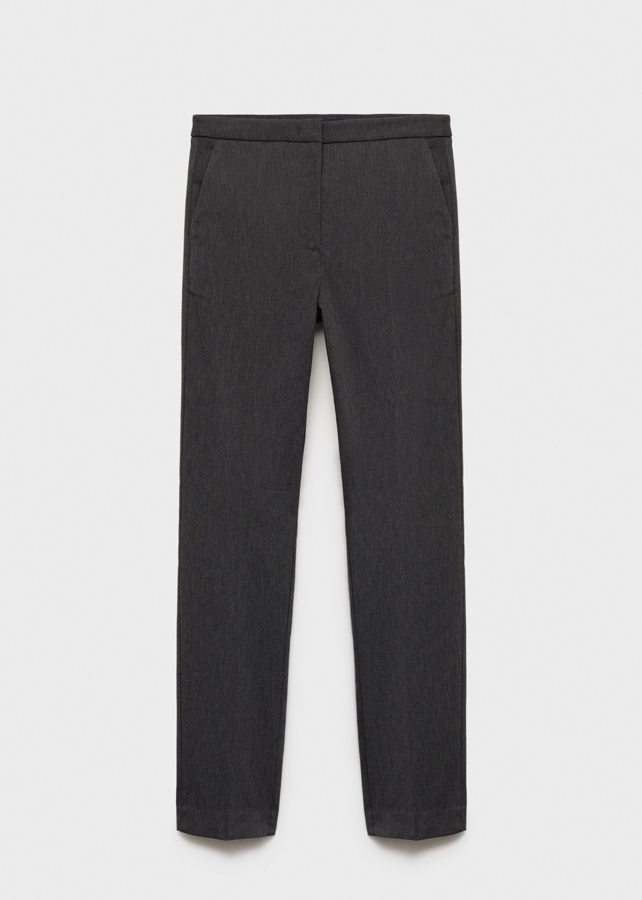 Crop skinny trousers - Article without model, Grey. Ref: 87030626-00.