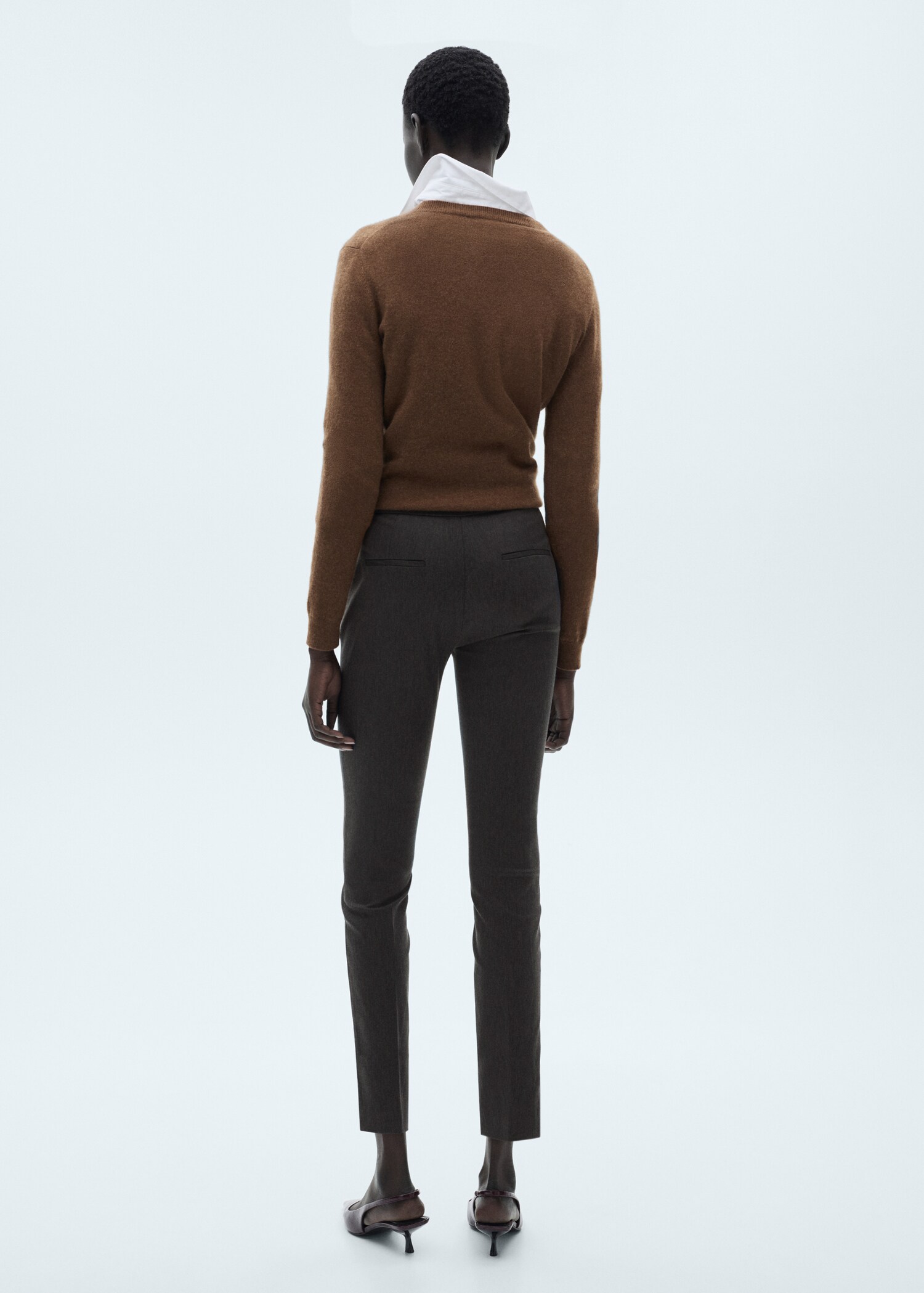 Crop skinny trousers - Reverse of the article