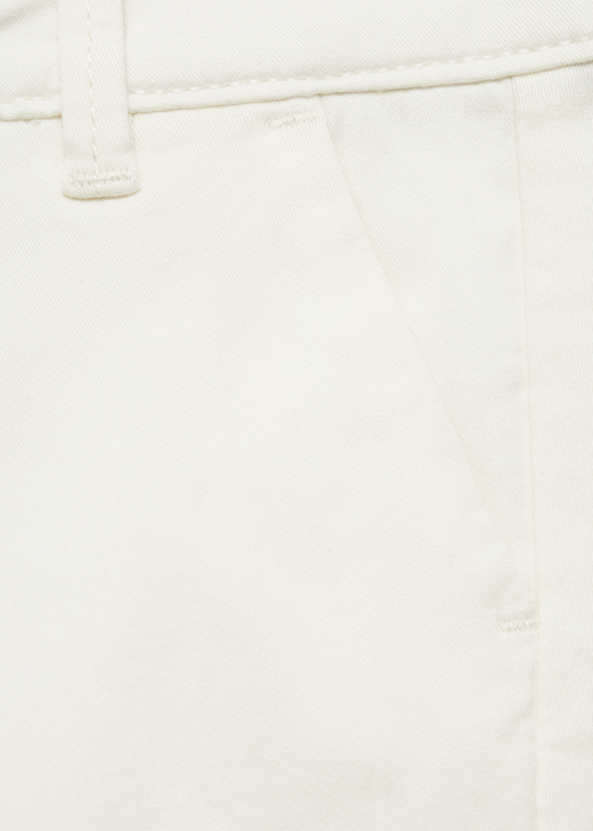 Cotton chinos - Details of the article 0, White. Ref: 87030627-00.