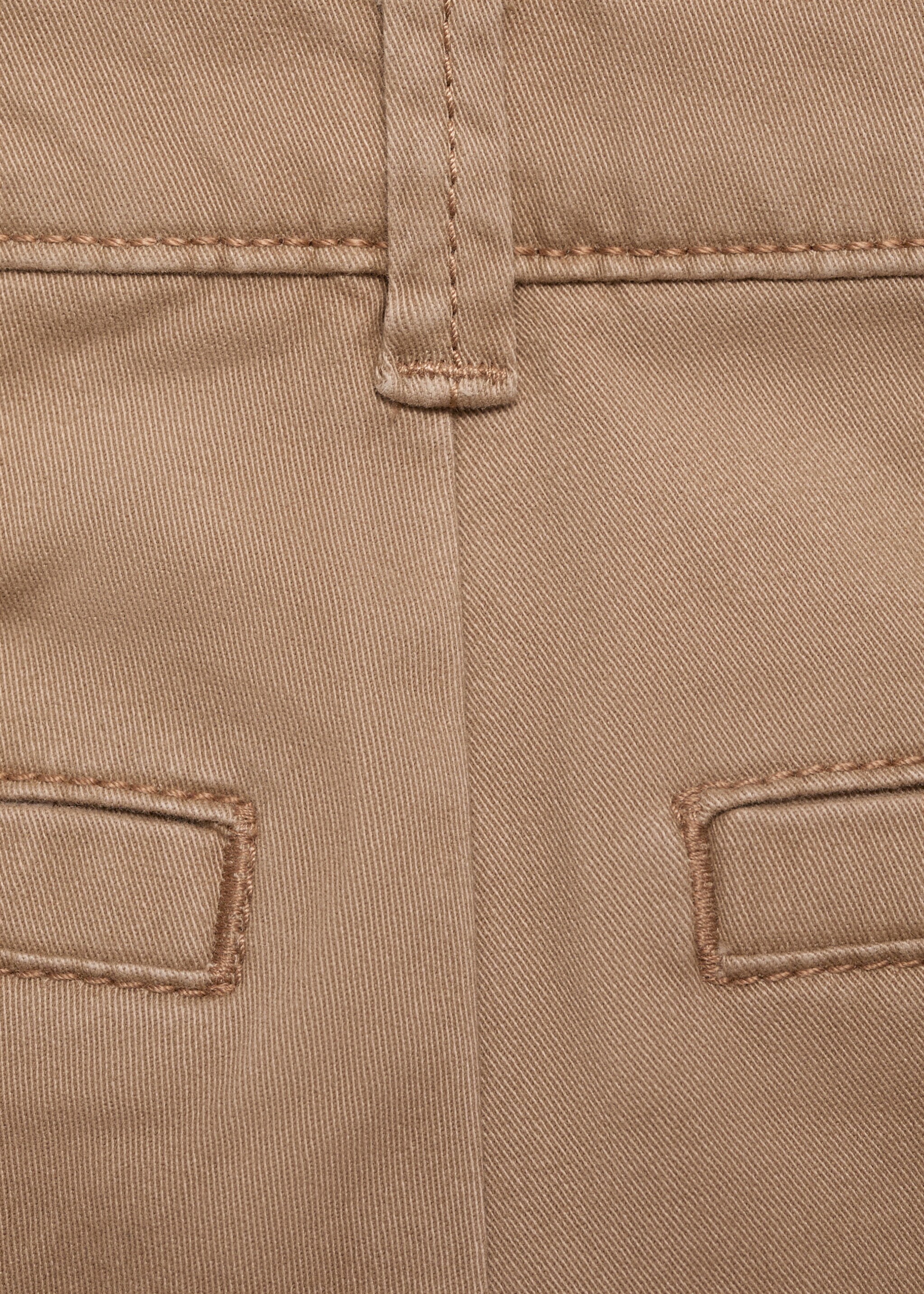 Cotton chinos - Details of the article 0, Beige. Ref: 87030627-00.