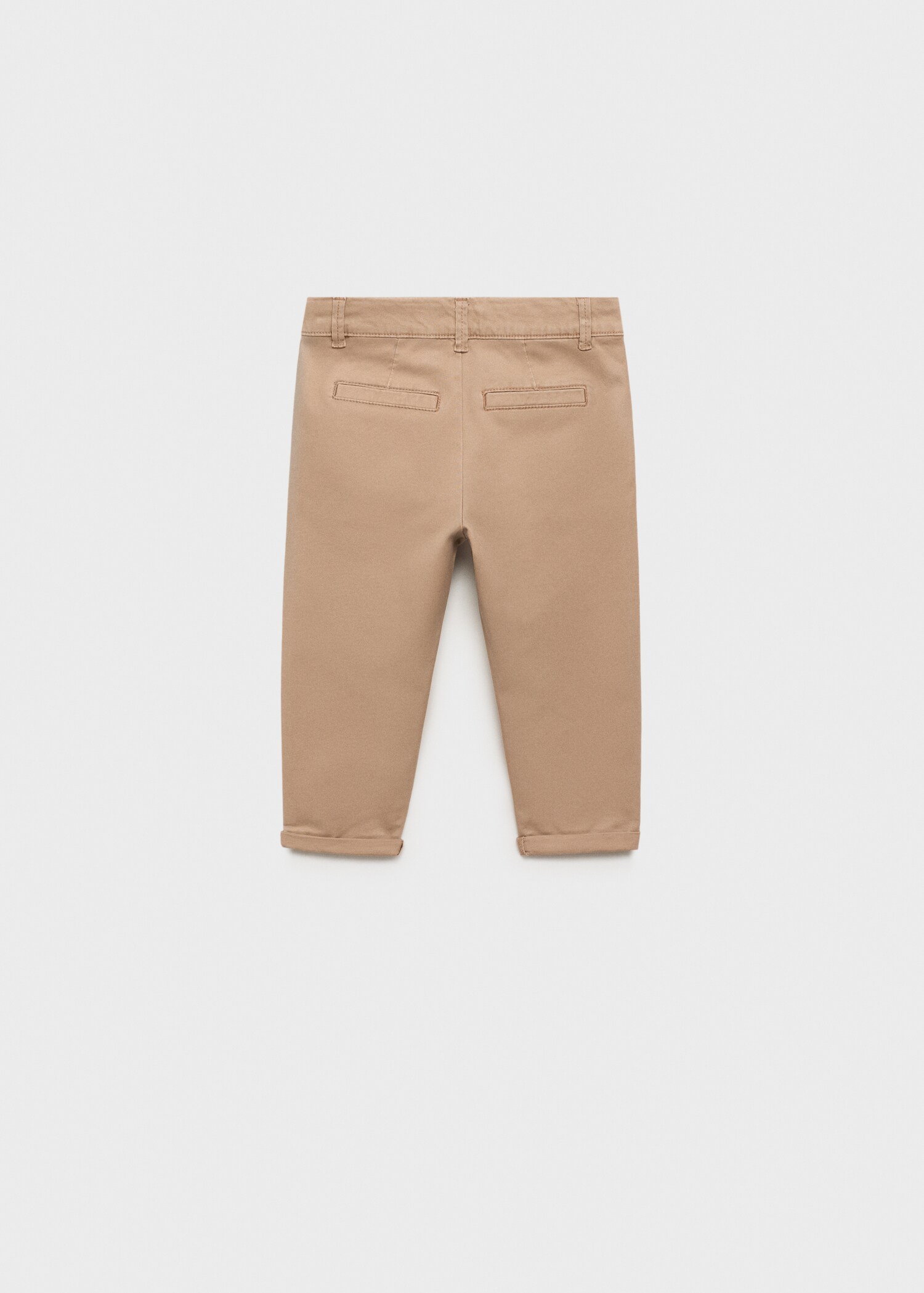Cotton chinos - Reverse of the article
