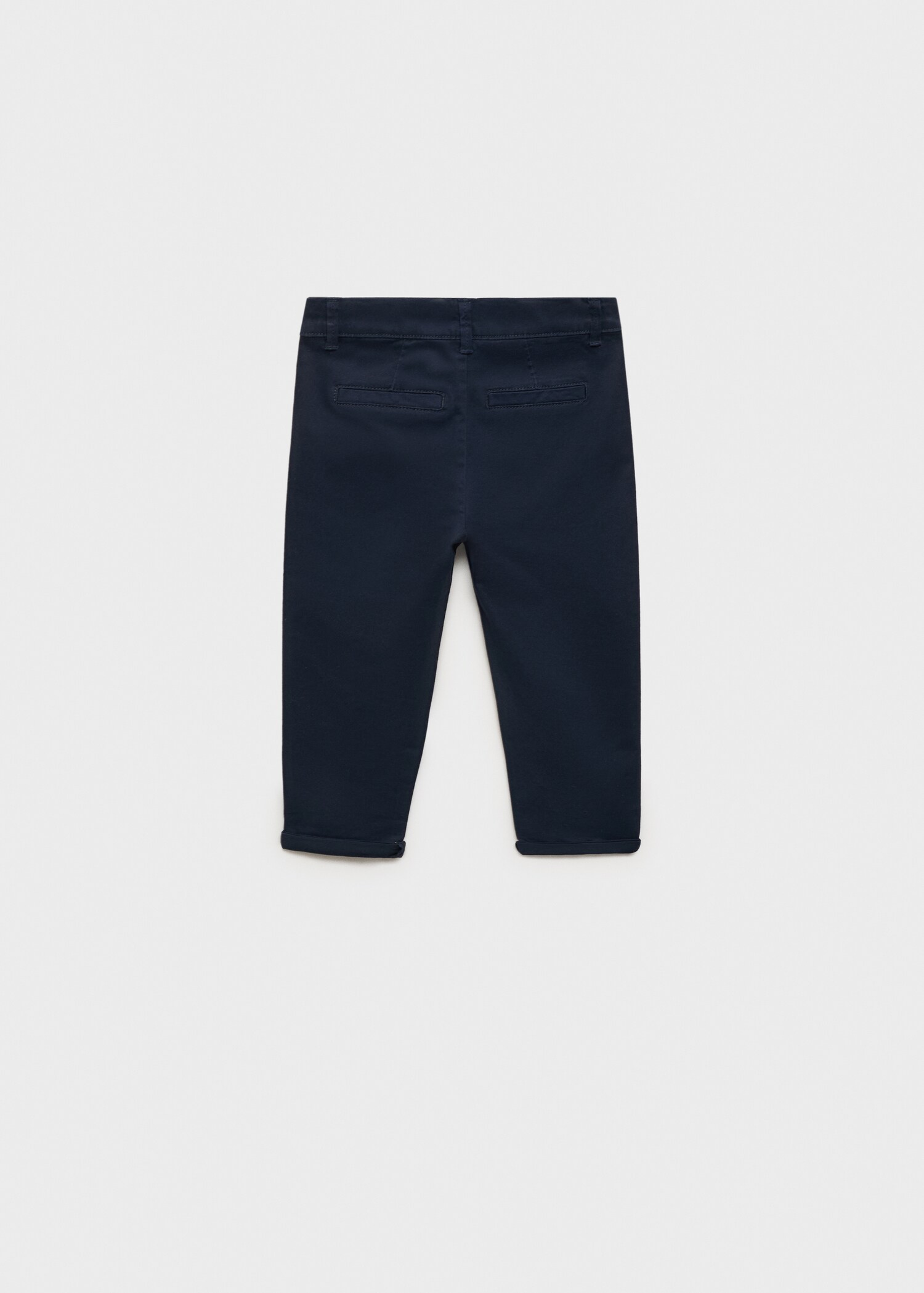 Cotton chinos - Reverse of the article