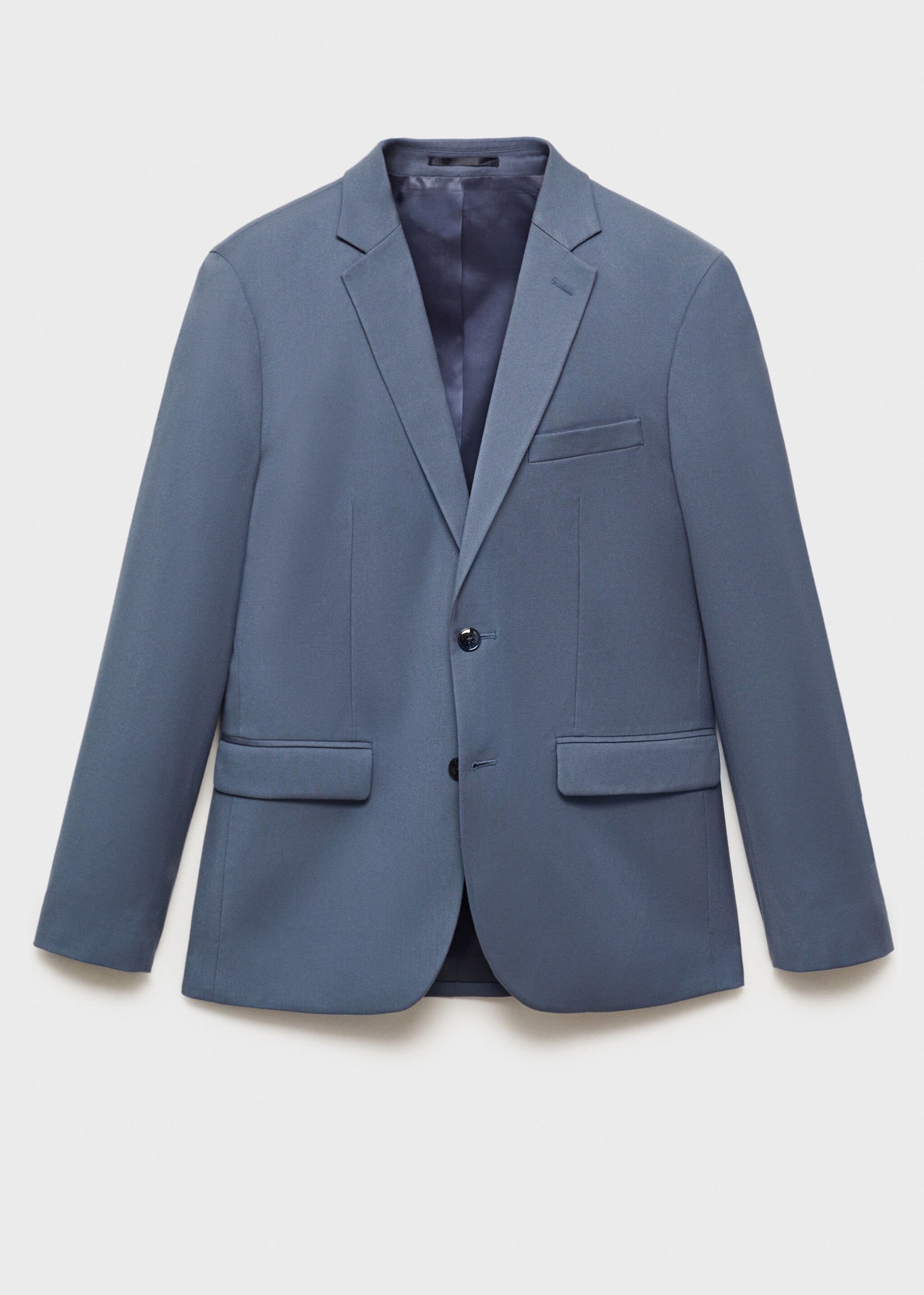 Σακάκι κοστουμιού super slim fit ύφασμα stretch - Προϊόν χωρίς μοντέλο, Γαλάζιο. Ref: 87030630-00.