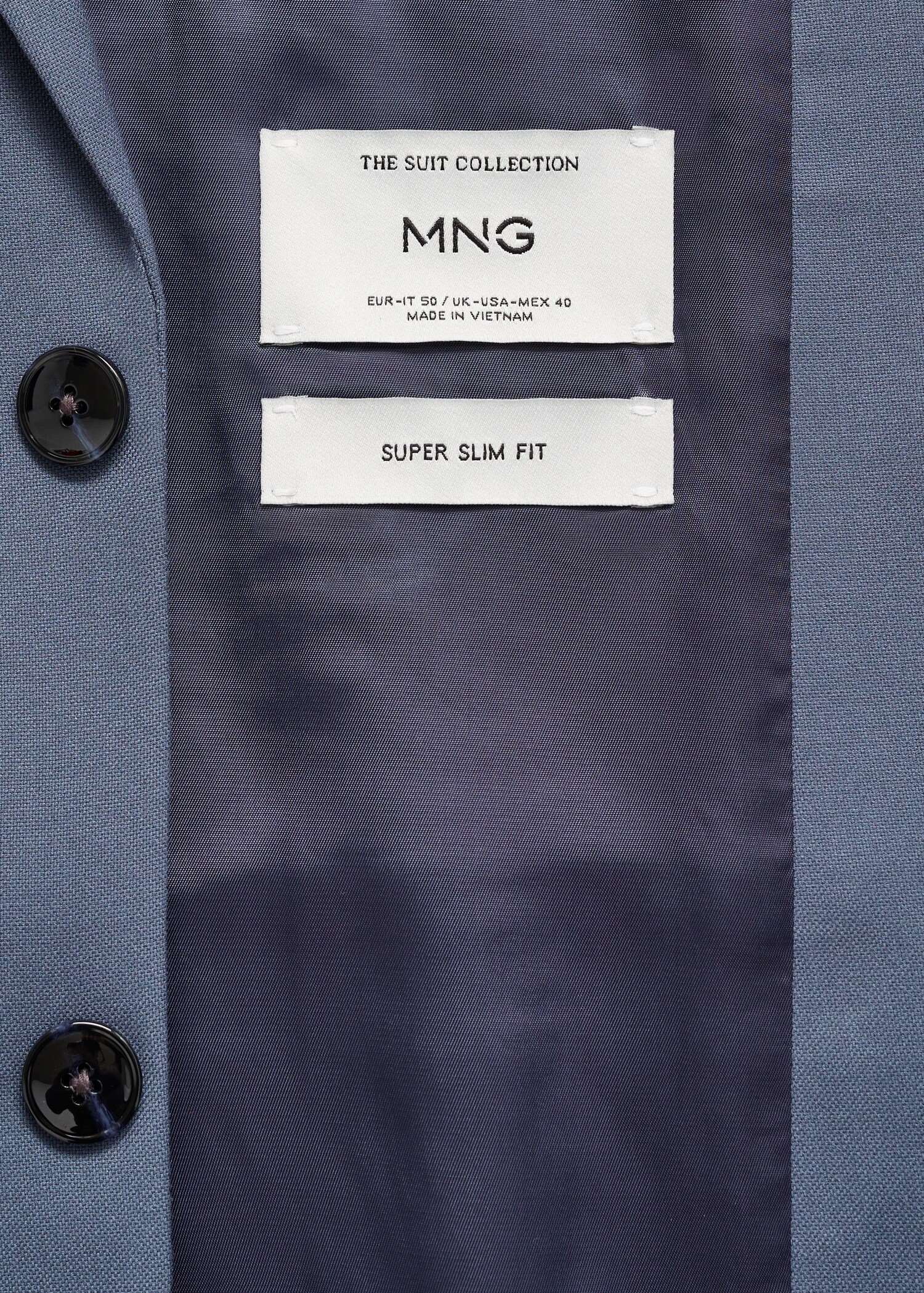 Oblekové sako super slim fit ze strečové látky - Detail zboží 0