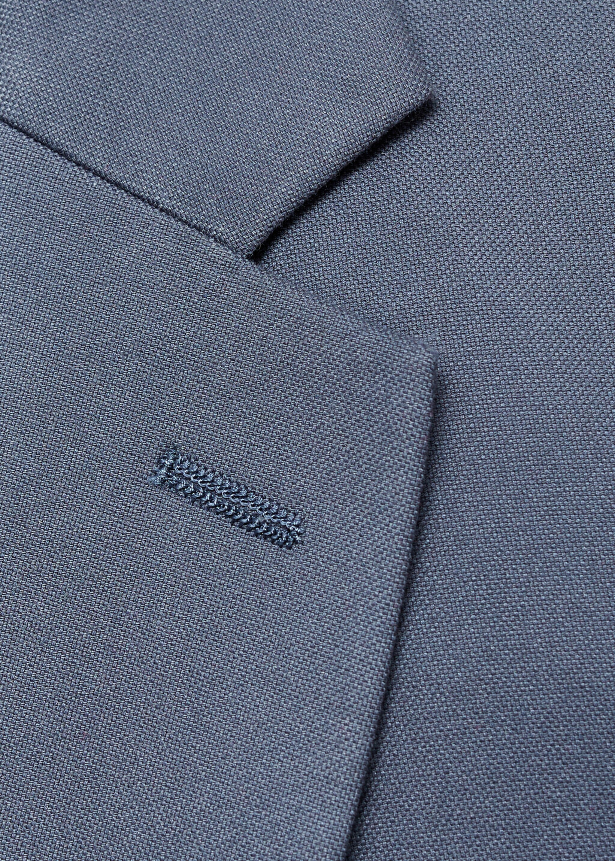 Σακάκι κοστουμιού super slim fit ύφασμα stretch - Λεπτομέρεια του προϊόντος 8, Γαλάζιο. Ref: 87030630-00.