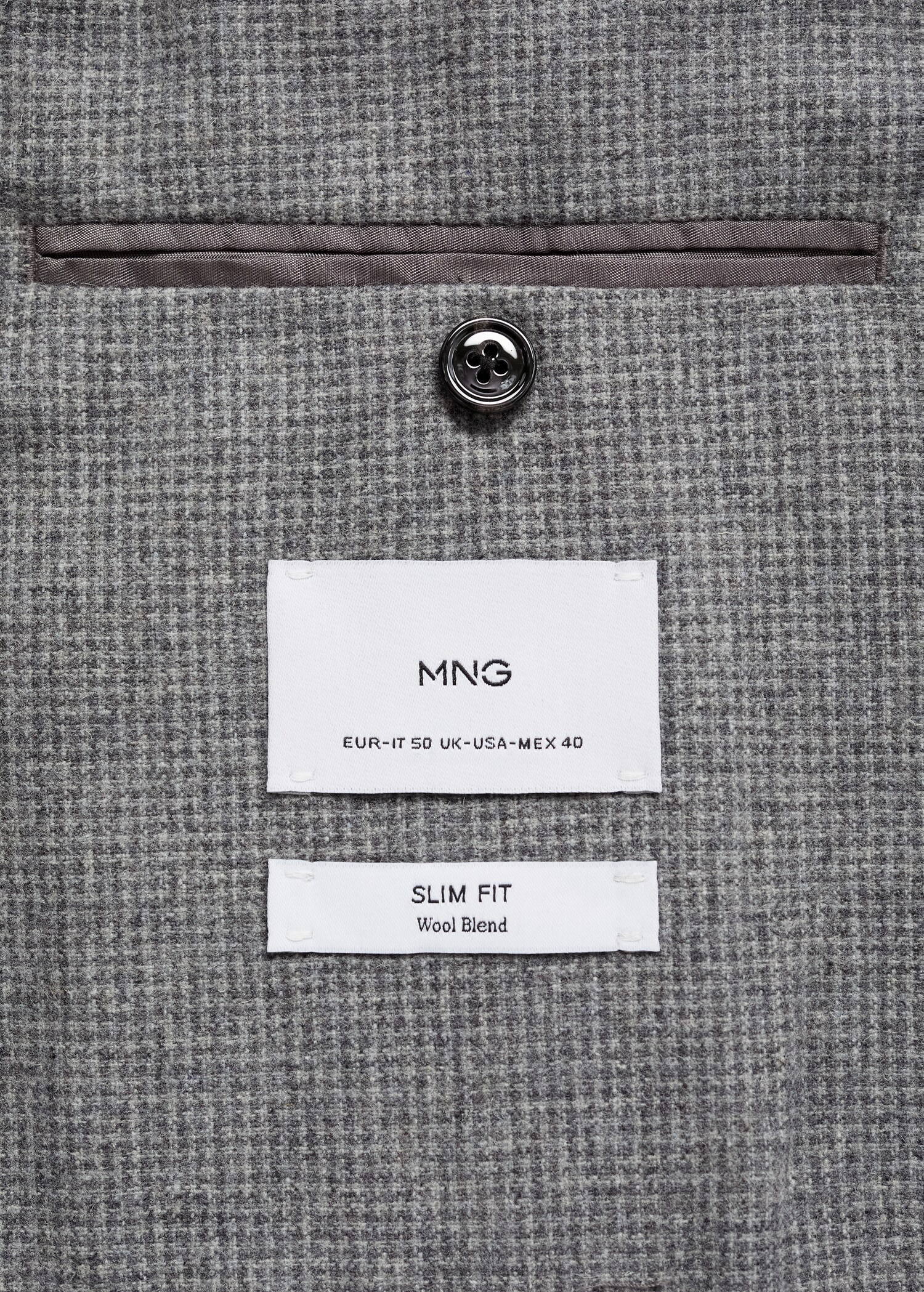Slim-fit micro-houndstooth wool jacket - Details of the article 8