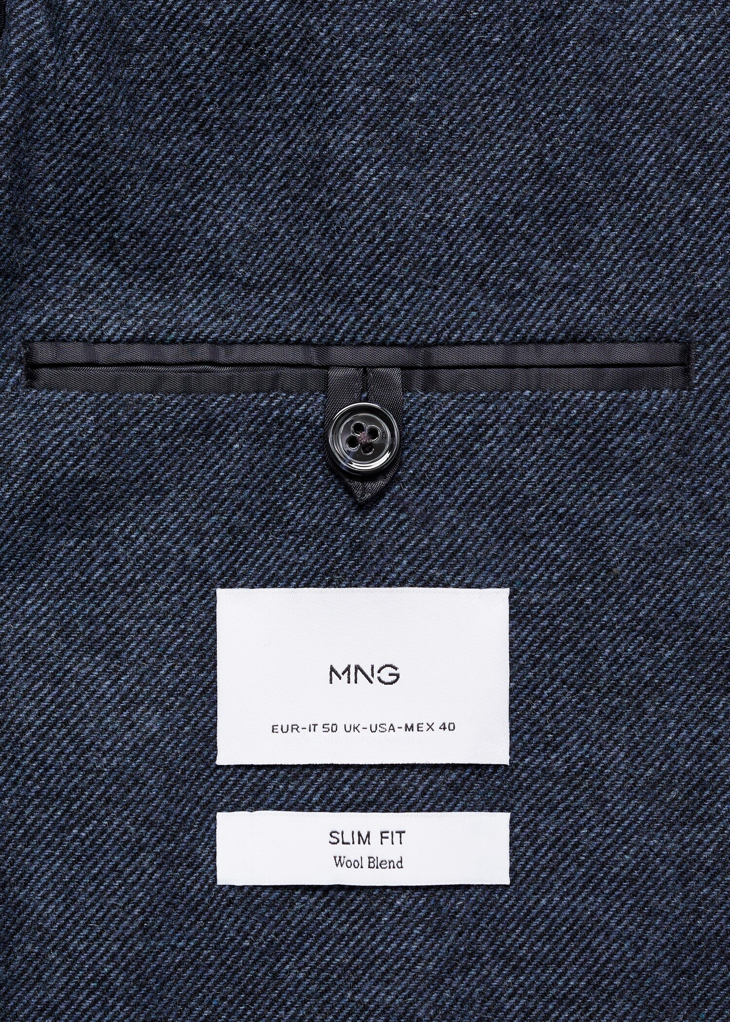 Slim-Fit-Blazer aus Wollgemisch - Detail des Artikels 0