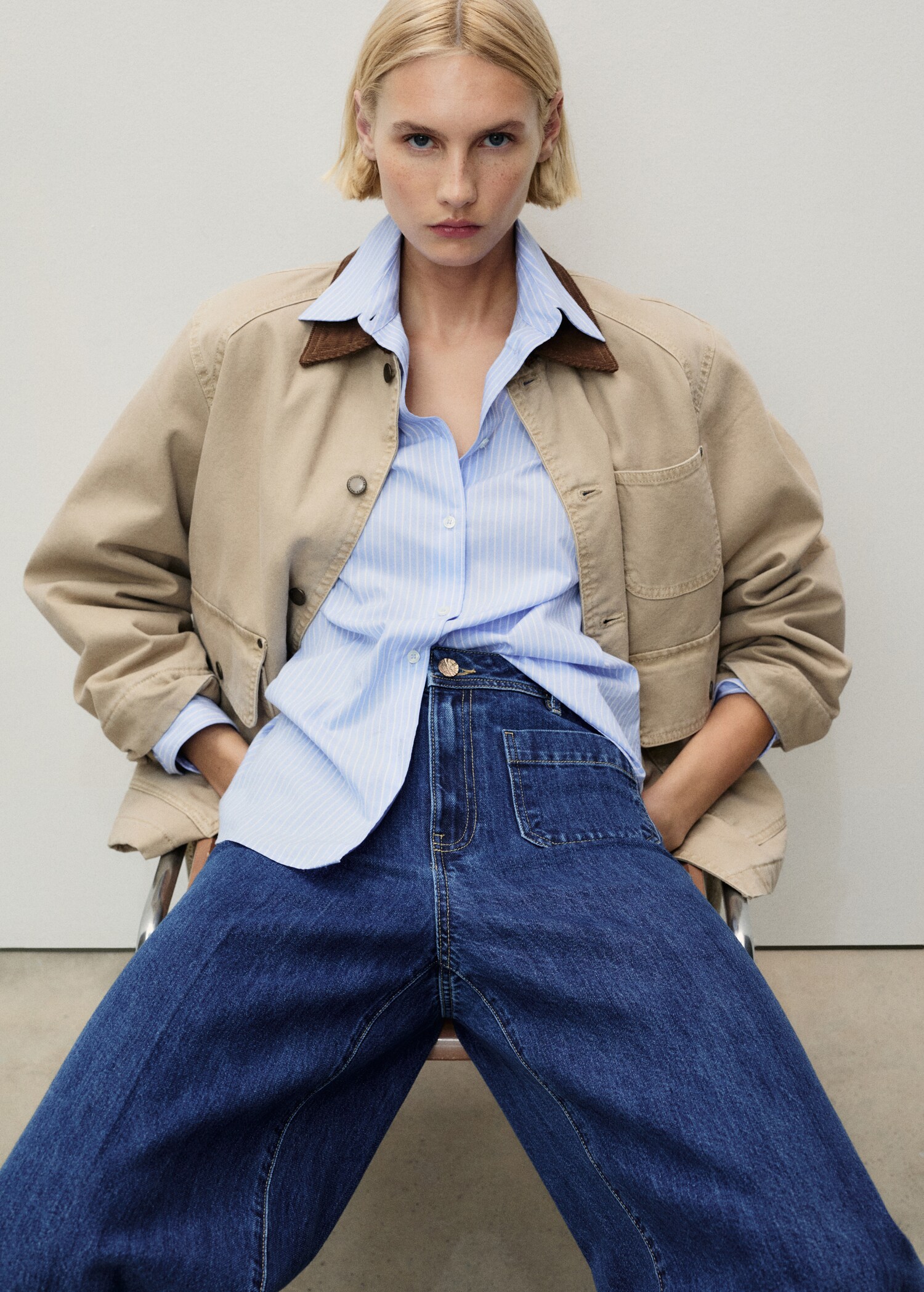 Wideleg jeans met zakken - Detail van het artikel 1