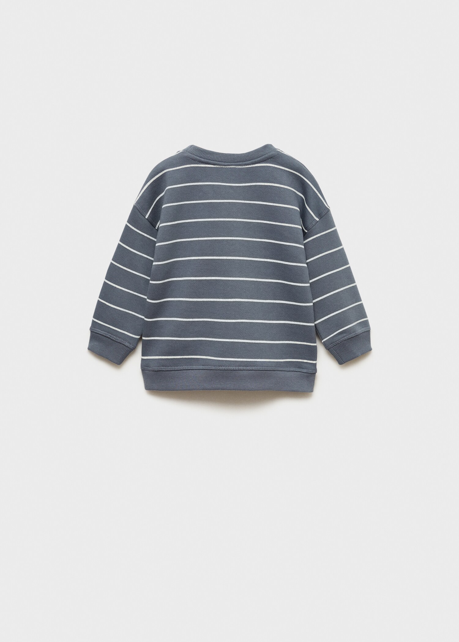 Gestreiftes Baumwoll-Sweatshirt - Rückseite des Artikels