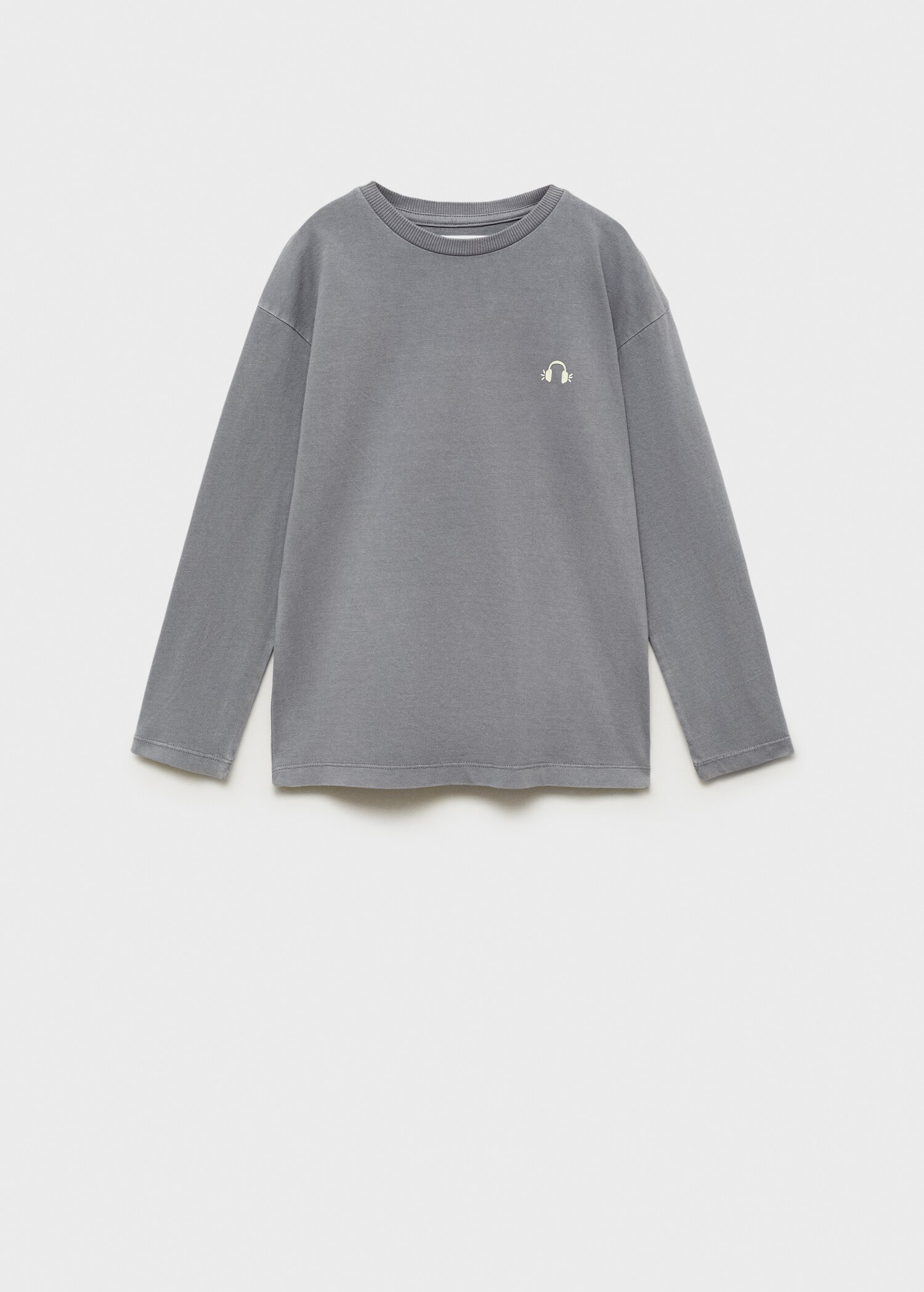 Washed-effect cotton t-shirt - Article without model