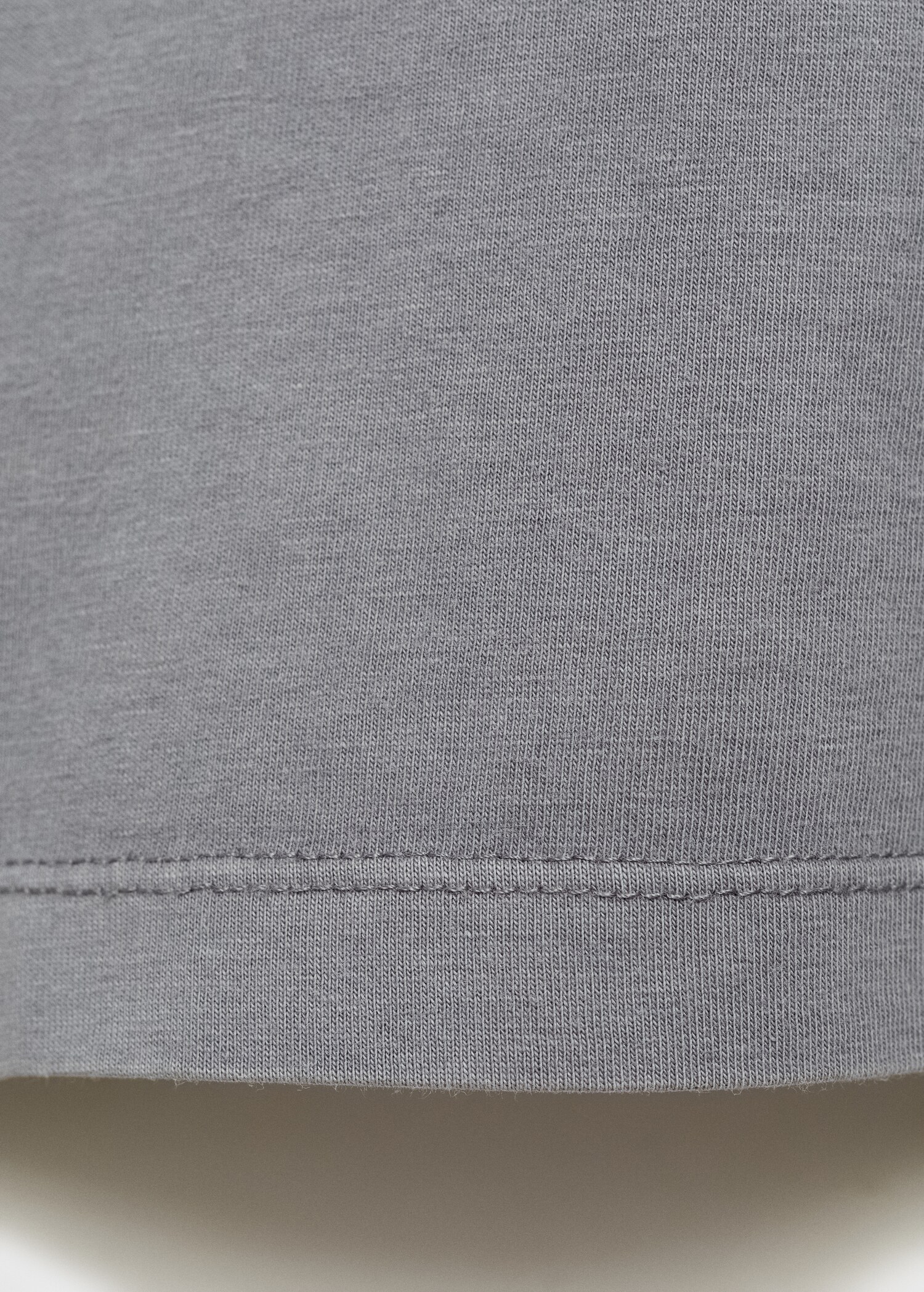 Washed-effect cotton t-shirt - Details of the article 0