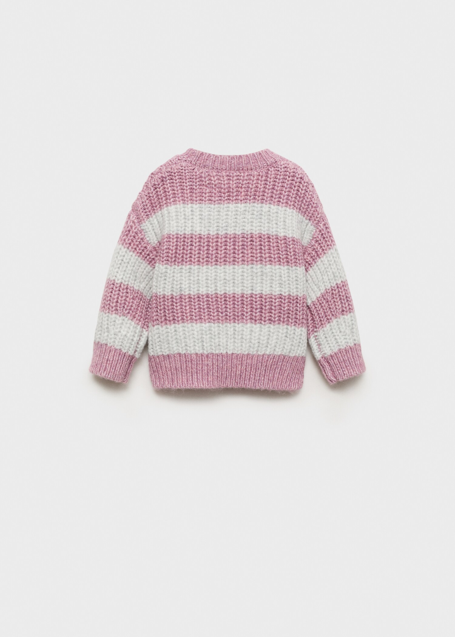 Striped rib sweater - Reverse of the article