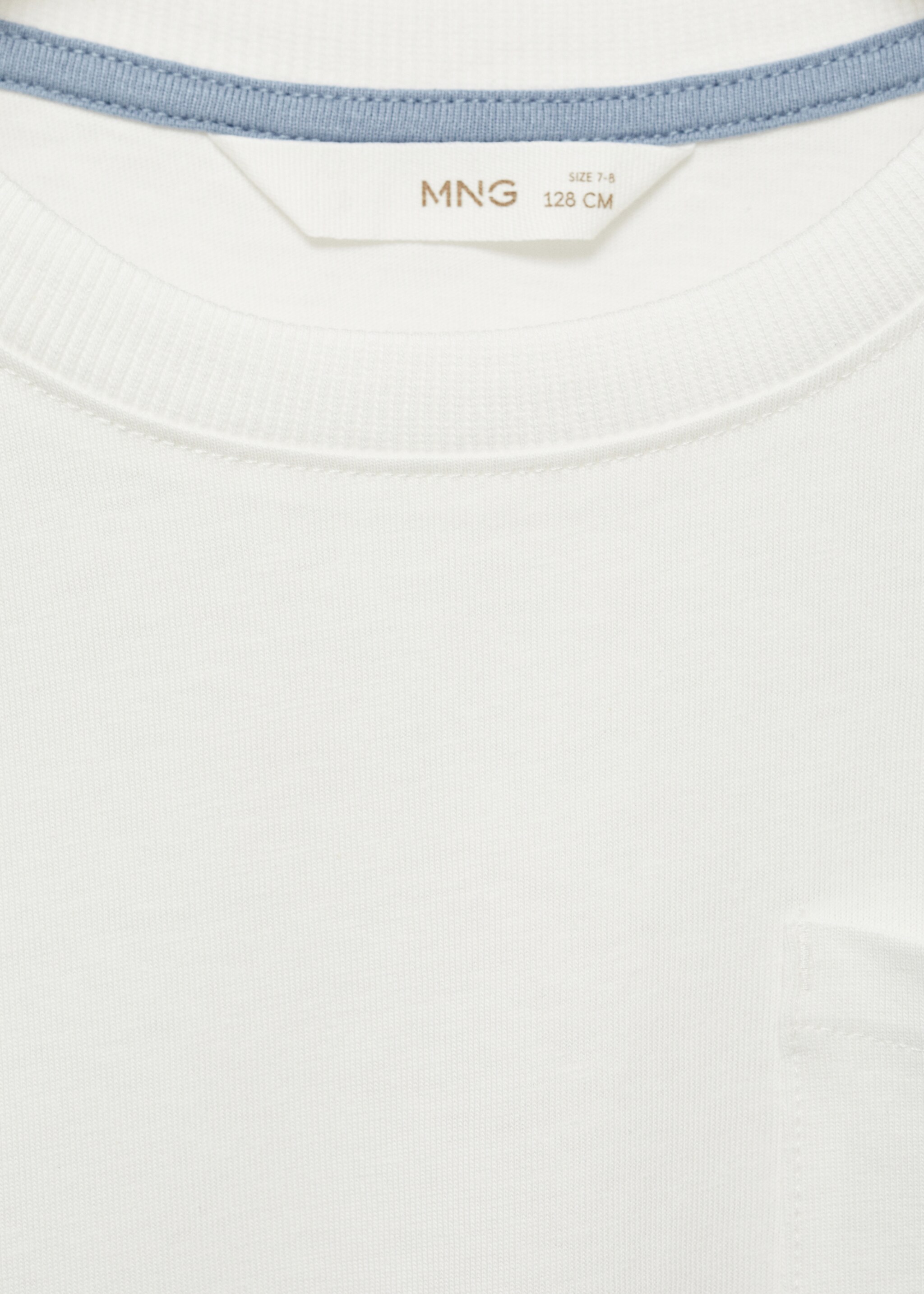 Basic T-shirt - Details of the article 8, Off White. Ref: 87030649-00.