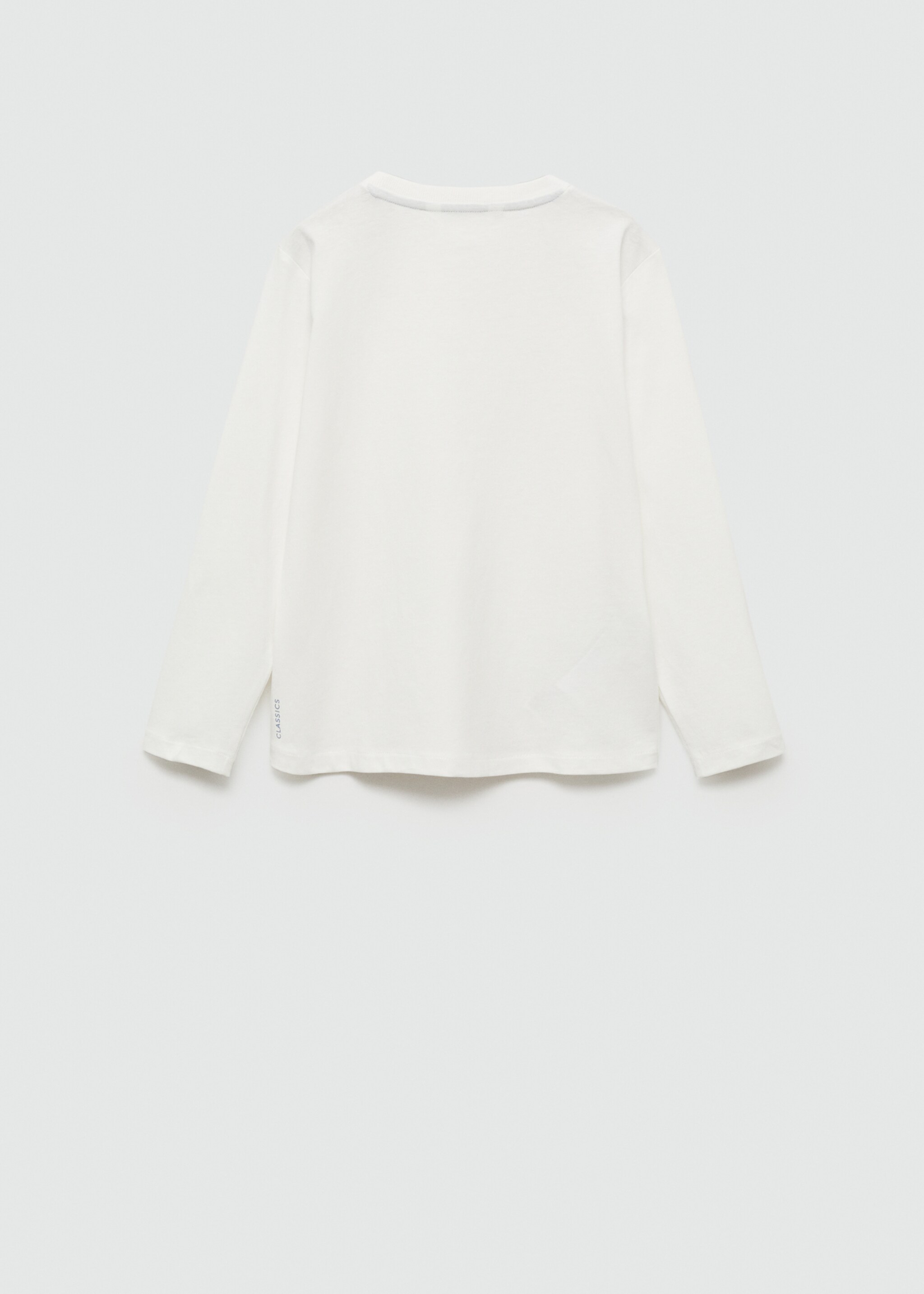Basic T-shirt - Reverse of the article, Off White. Ref: 87030649-00.