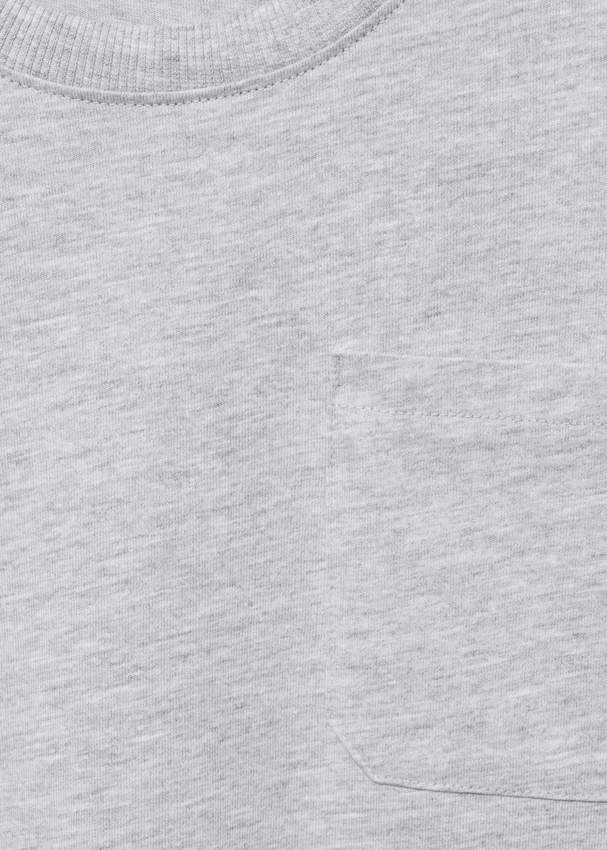 Basic T-Shirt - Detail des Artikels 0, Mittelgrau meliert. Ref: 87030649-00.