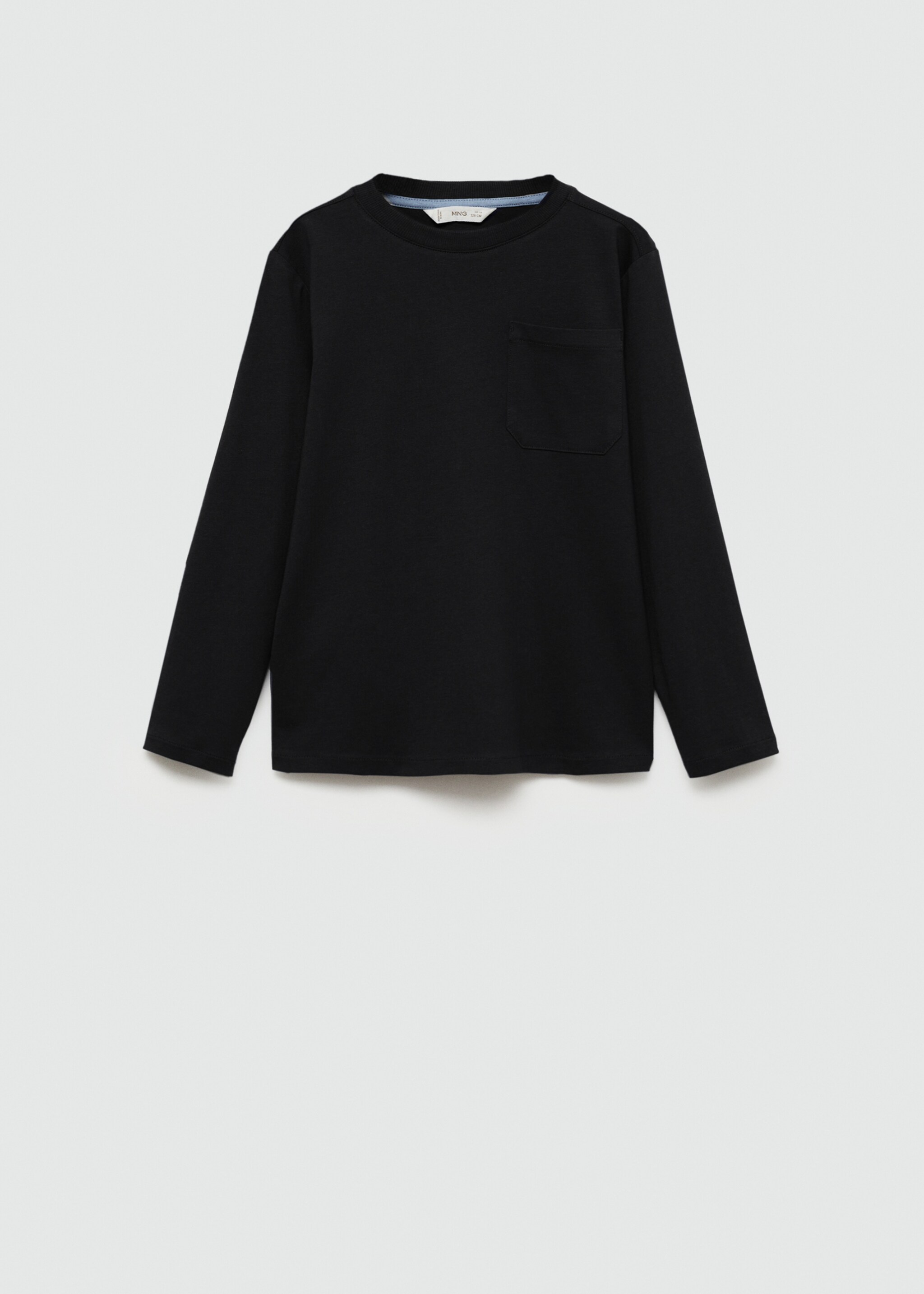 Basic T-shirt - Article without model, Black. Ref: 87030649-00.