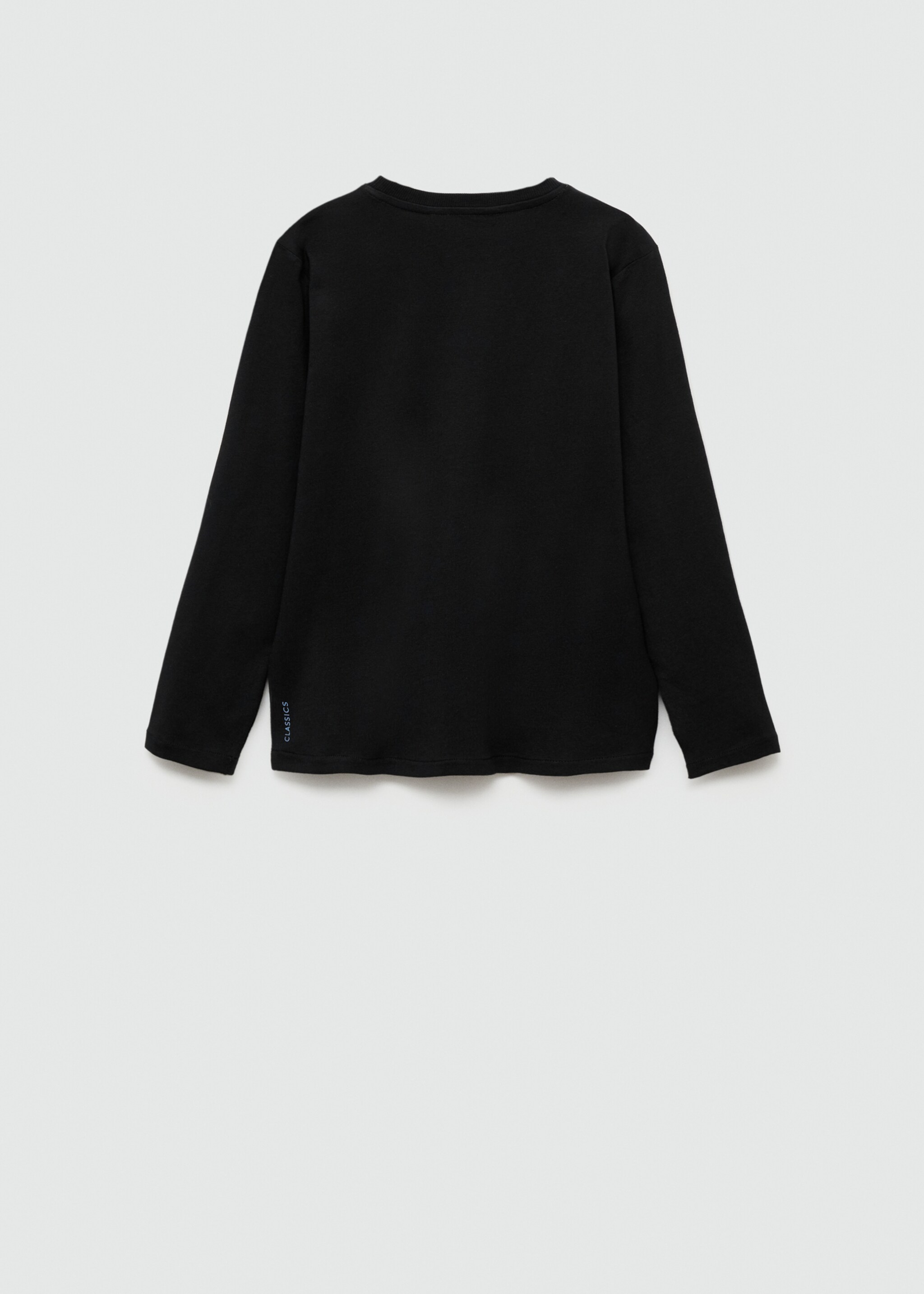 Basic T-shirt - Reverse of the article, Black. Ref: 87030649-00.