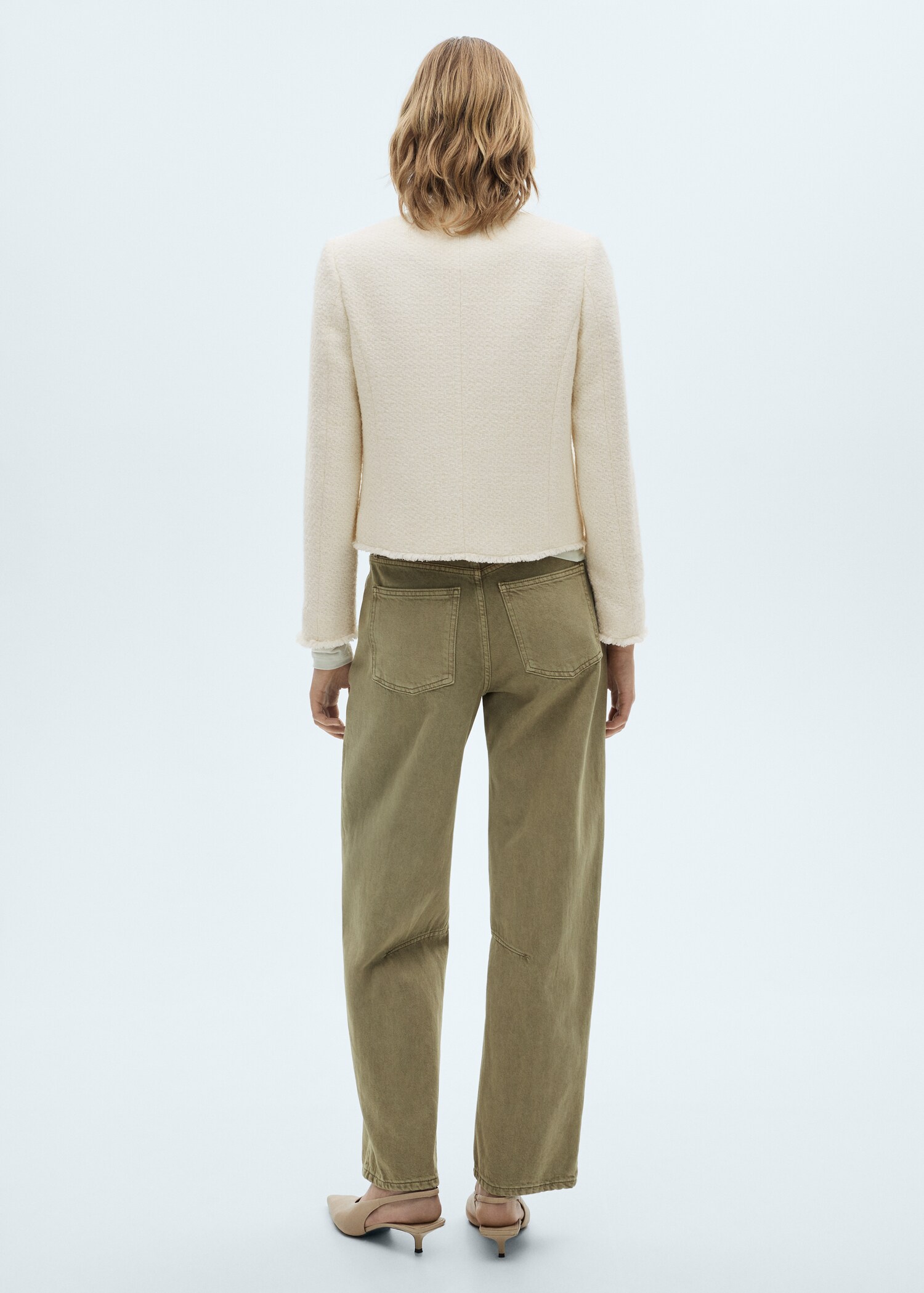 Veste tweed boutons bijoux - Verso de l’article