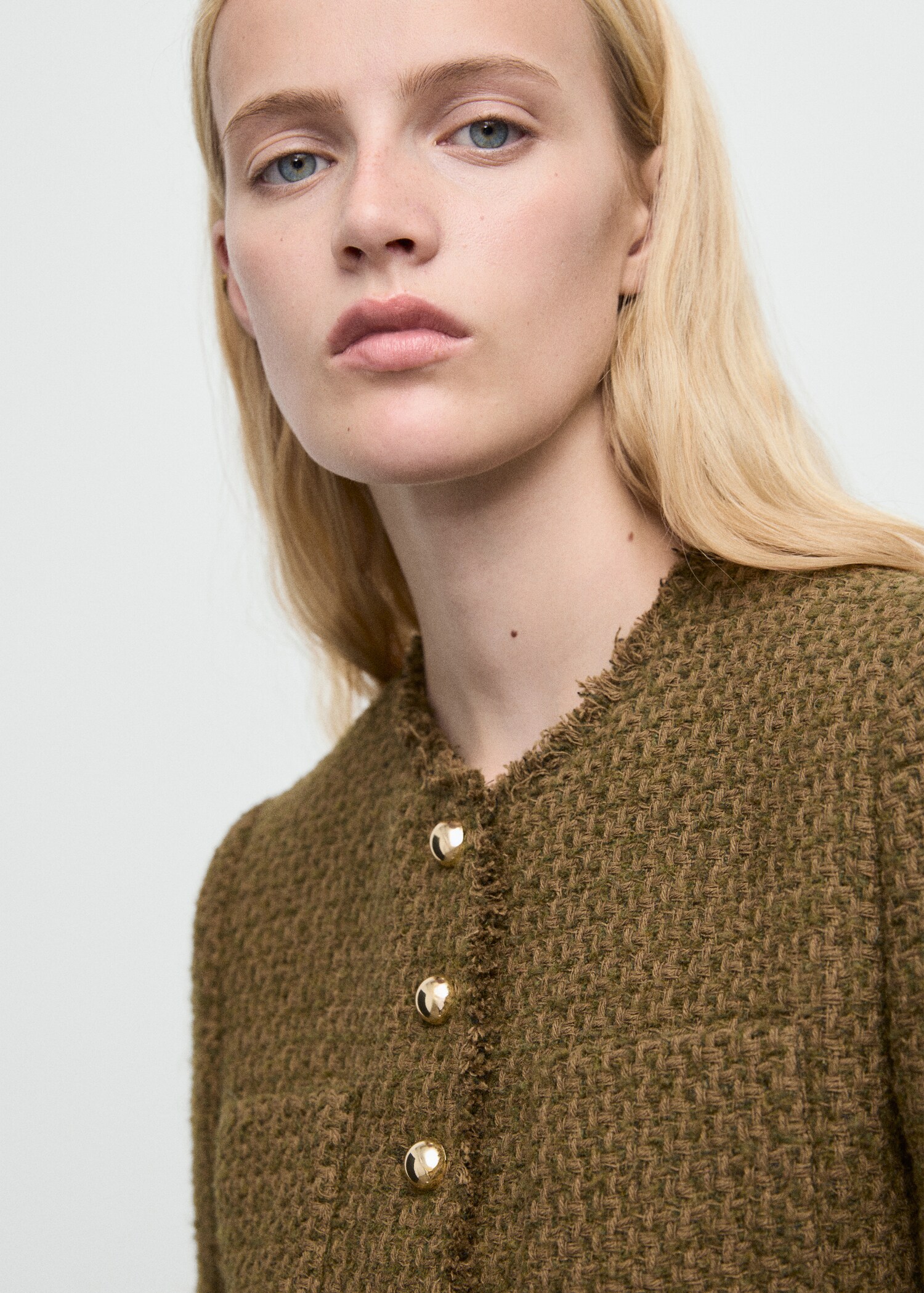 Veste tweed boutons bijoux - Détail de l'article 1