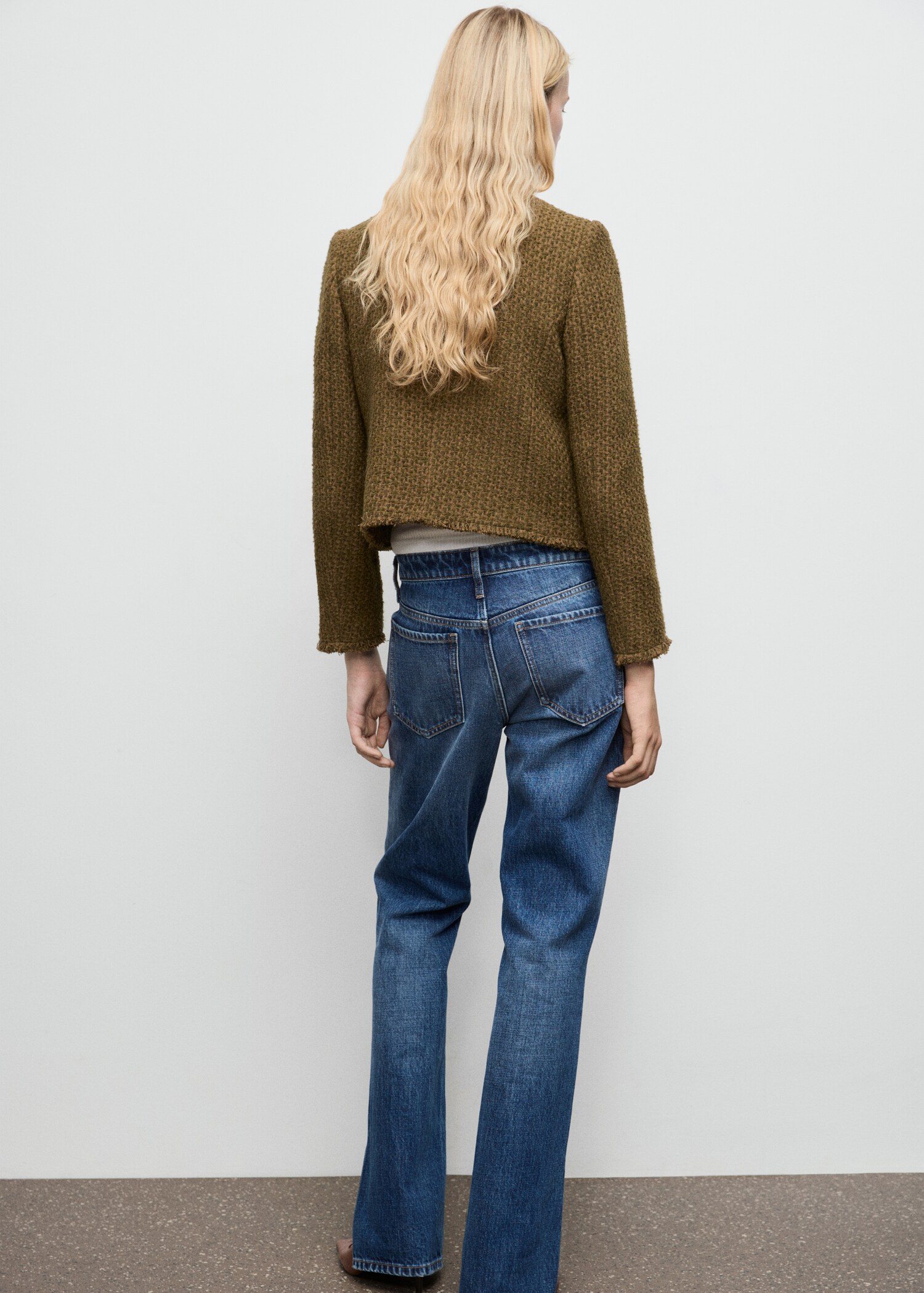 Veste tweed boutons bijoux - Verso de l’article