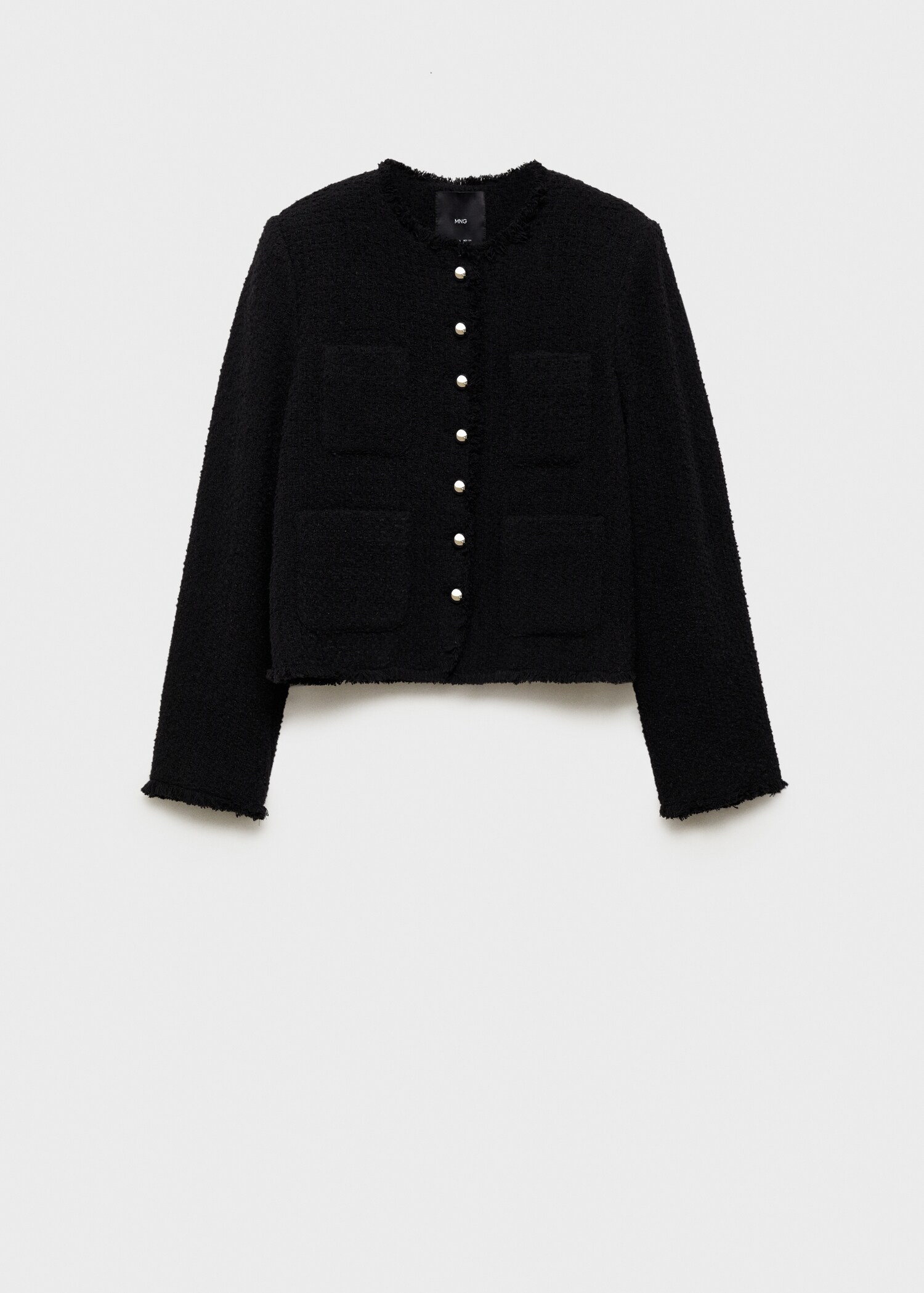 Veste tweed boutons bijoux - Article sans modèle