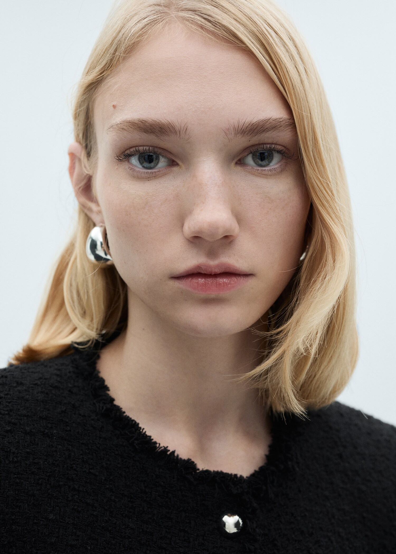 Veste tweed boutons bijoux - Détail de l'article 1