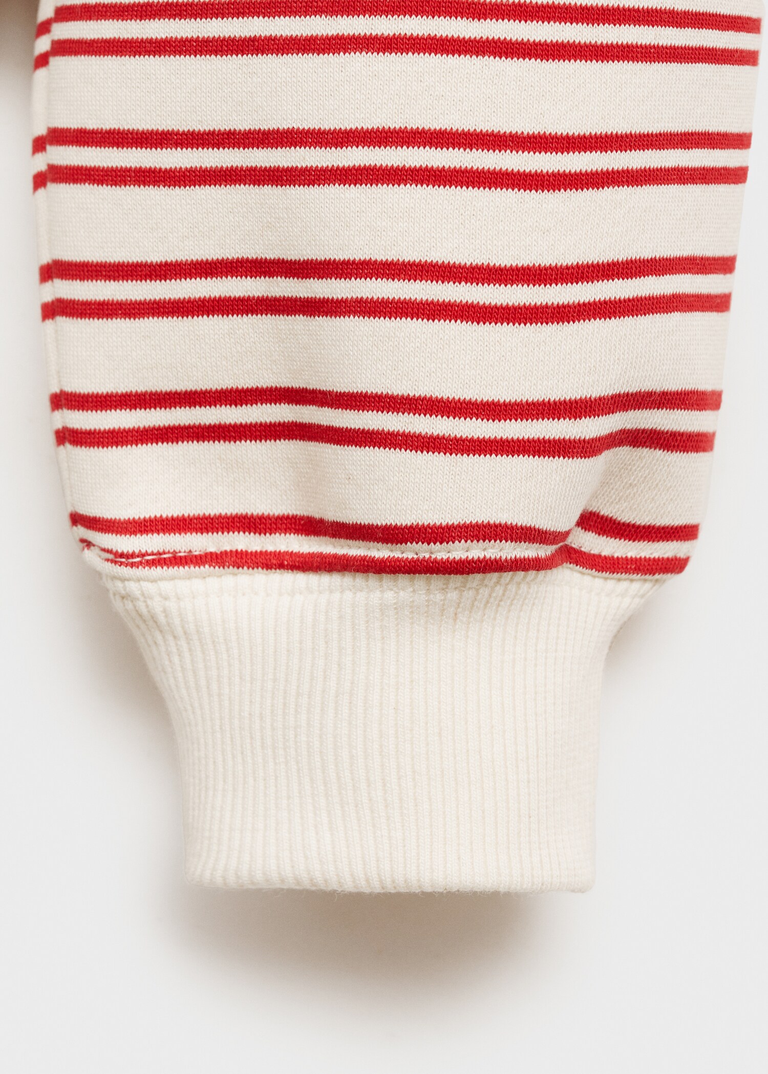 Striped hooded sweatshirt - Details of the article 0