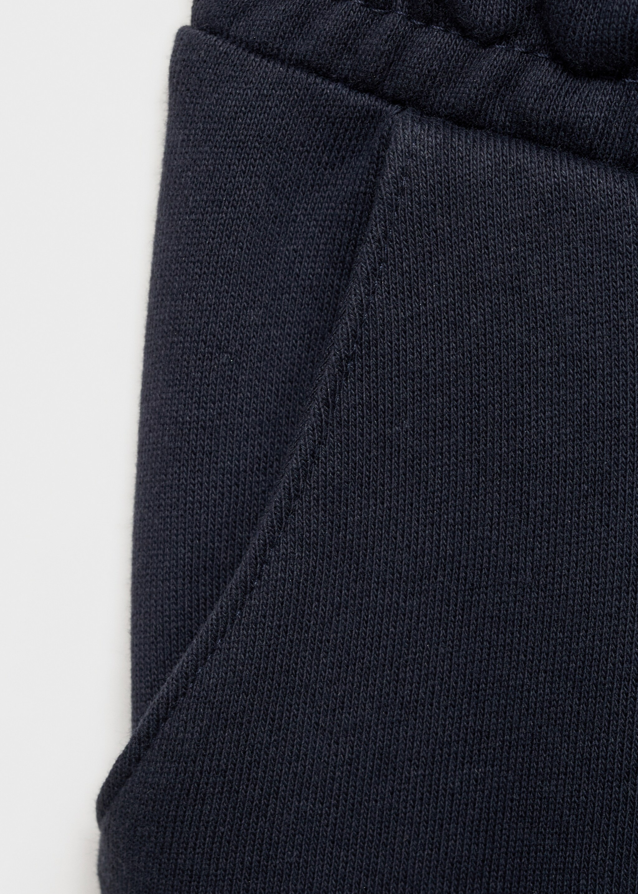 Cotton jogger-style trousers - Details of the article 0, Dark Navy. Ref: 87031046-00.