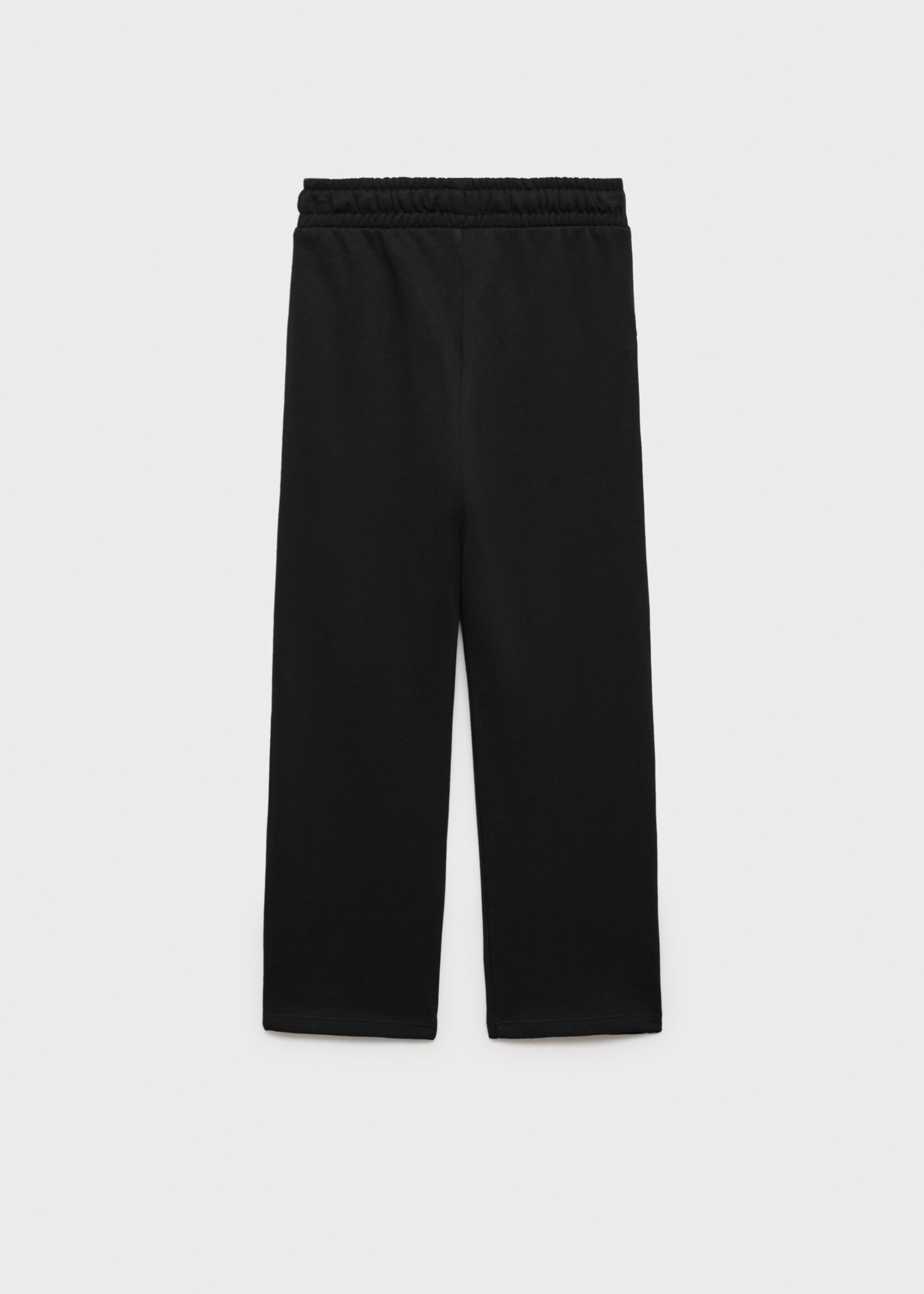Cotton jogger-style trousers - Reverse of the article, Black. Ref: 87031046-00.