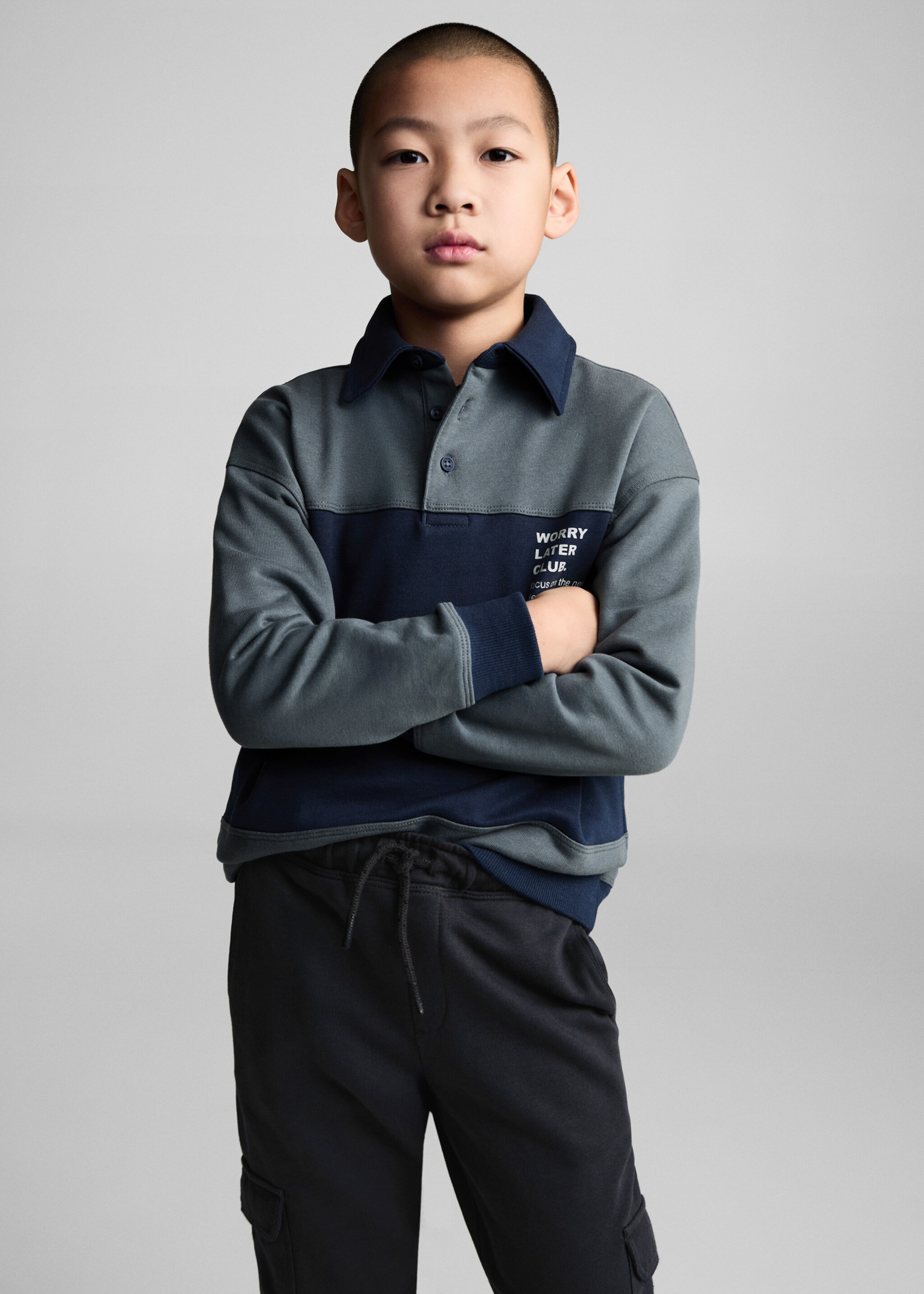 Joggerpants im Cargo-Stil - Detail des Artikels 1, Anthrazit. Ref: 87031049-00.