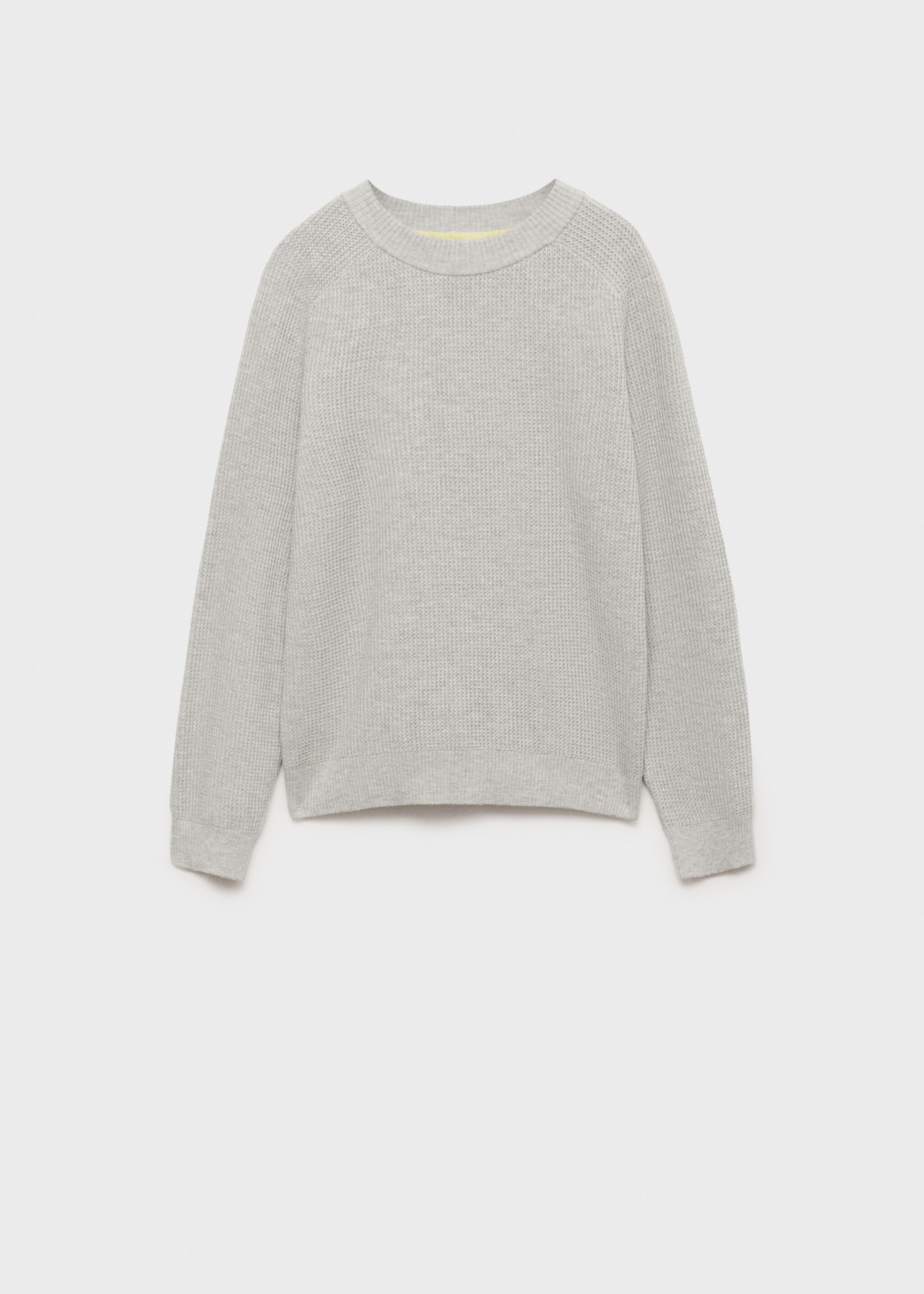 Knitted cotton sweater - Article without model, Medium Heather Grey. Ref: 87031052-00.