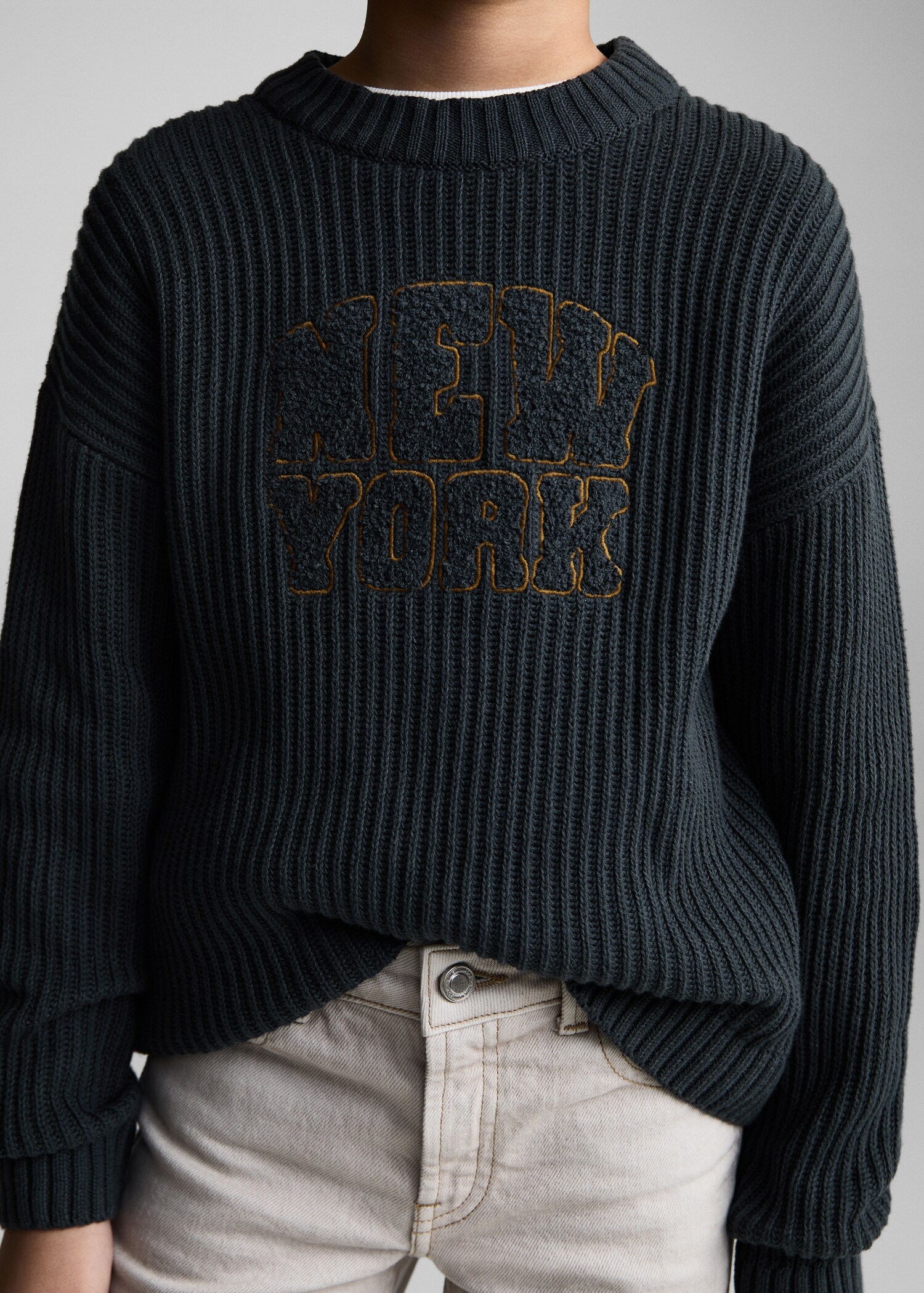 Message knitted sweater - Details of the article 6