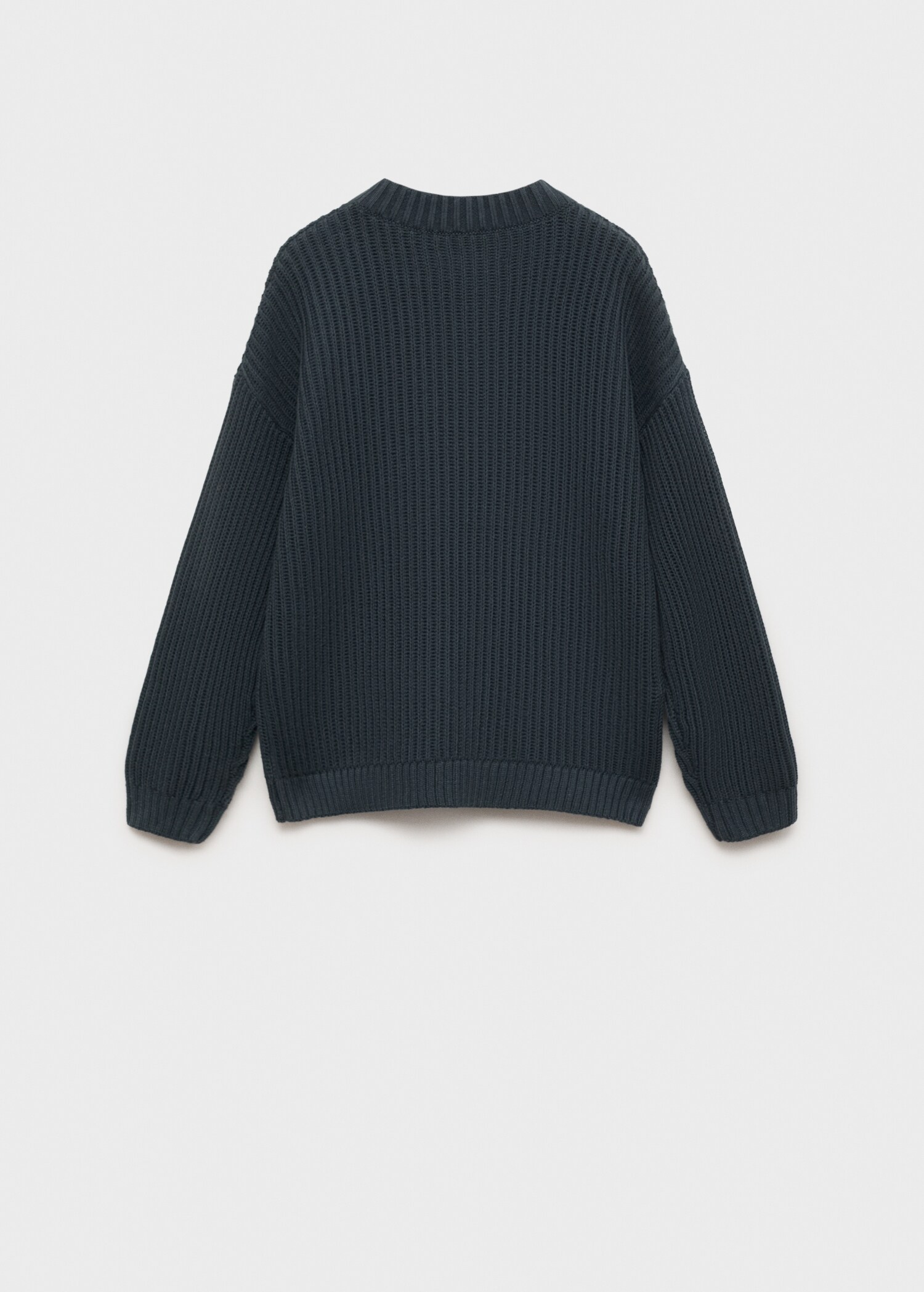 Message knitted sweater - Reverse of the article