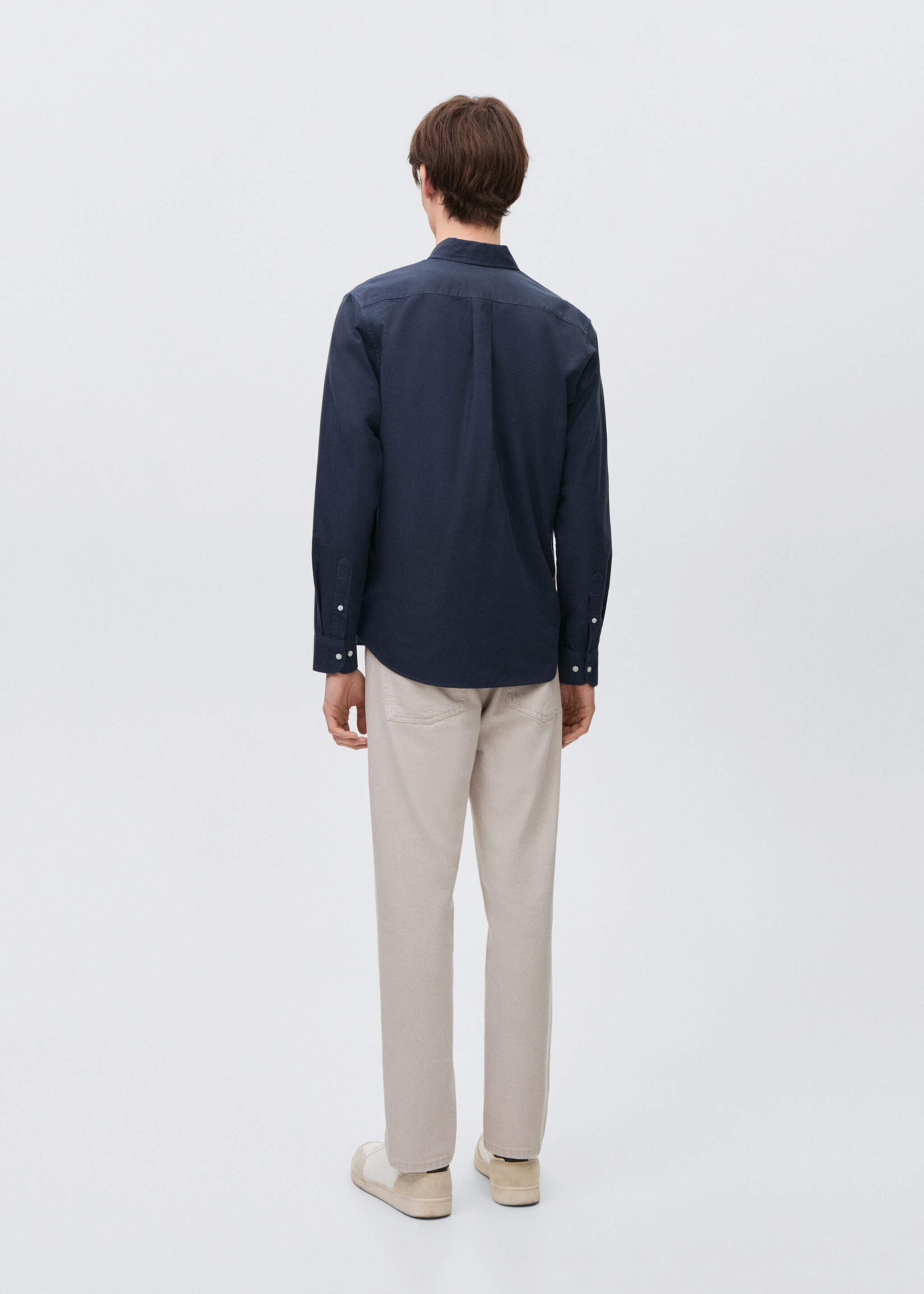Camisa oxford - Reverso del artículo, Azul marino oscuro. Ref: 87031056-00.