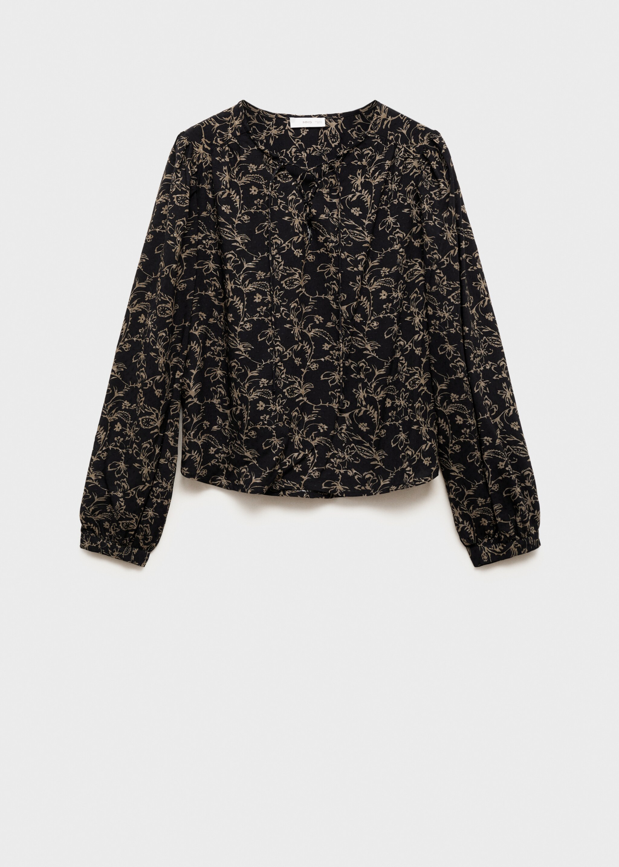 Blouse en imprimé floral - Article sans modèle, Noir. Ref: 87031513-00.