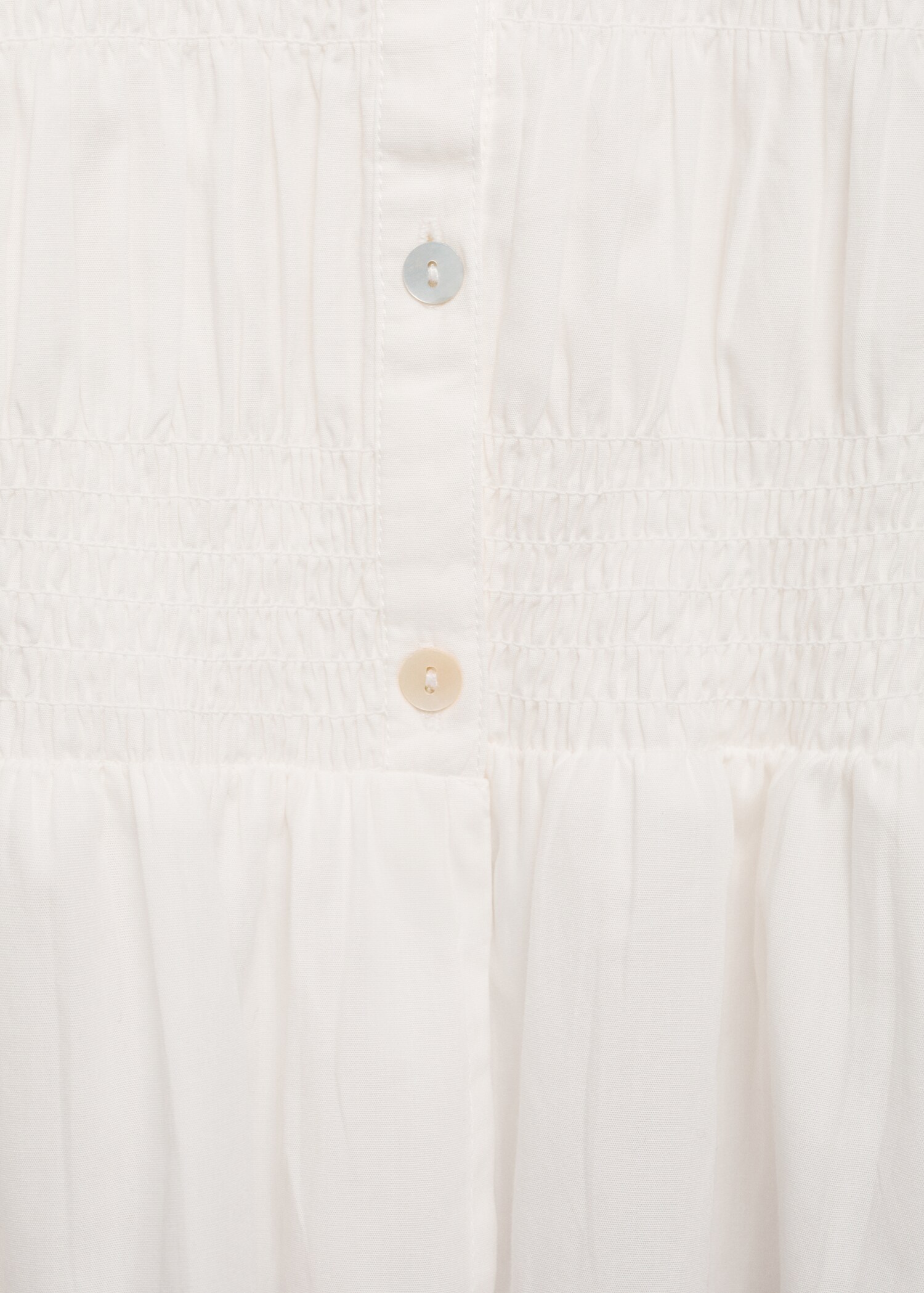 Ruffled gathered blouse - Details of the article 0