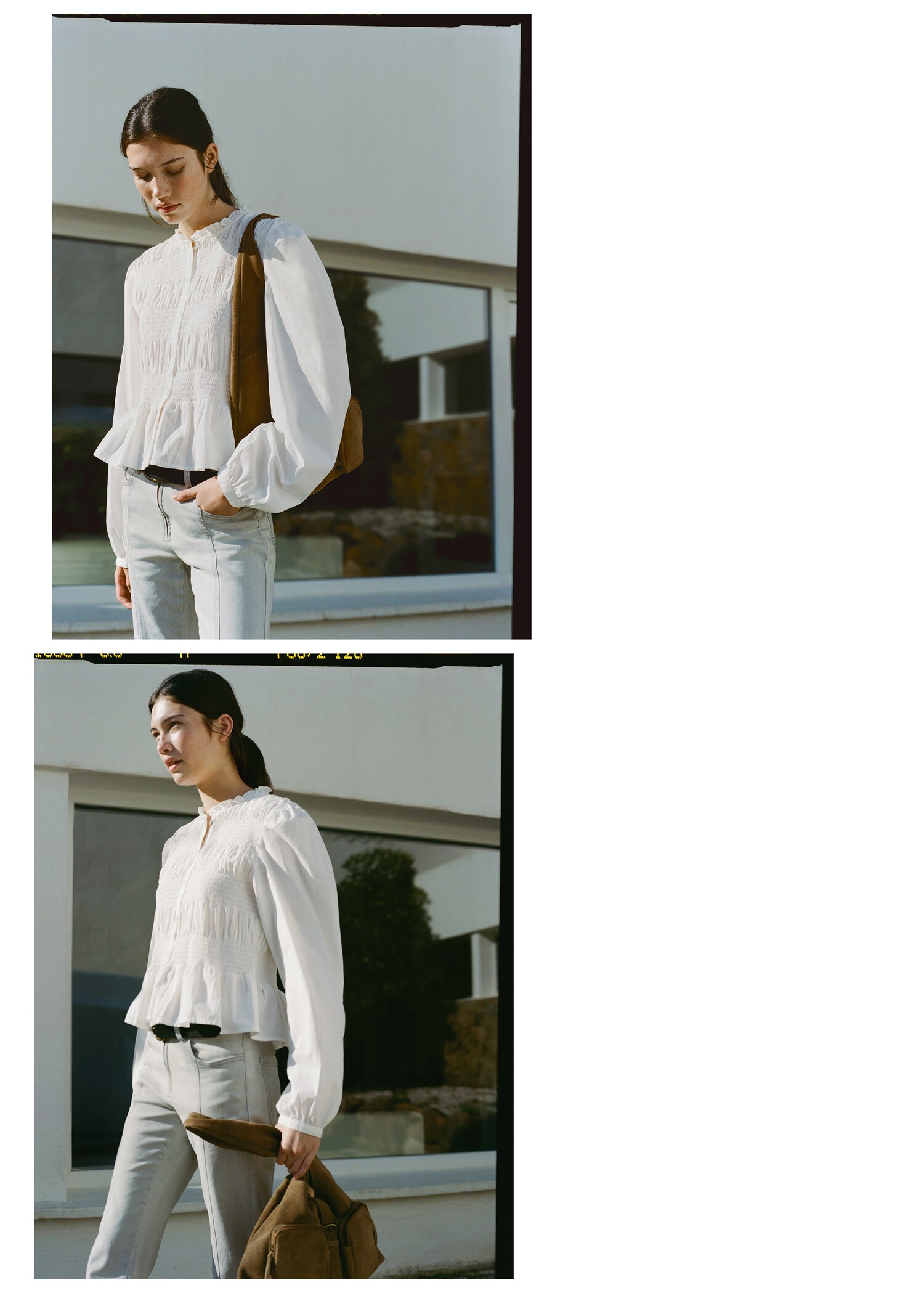 Ruffled gathered blouse - Details of the article 5