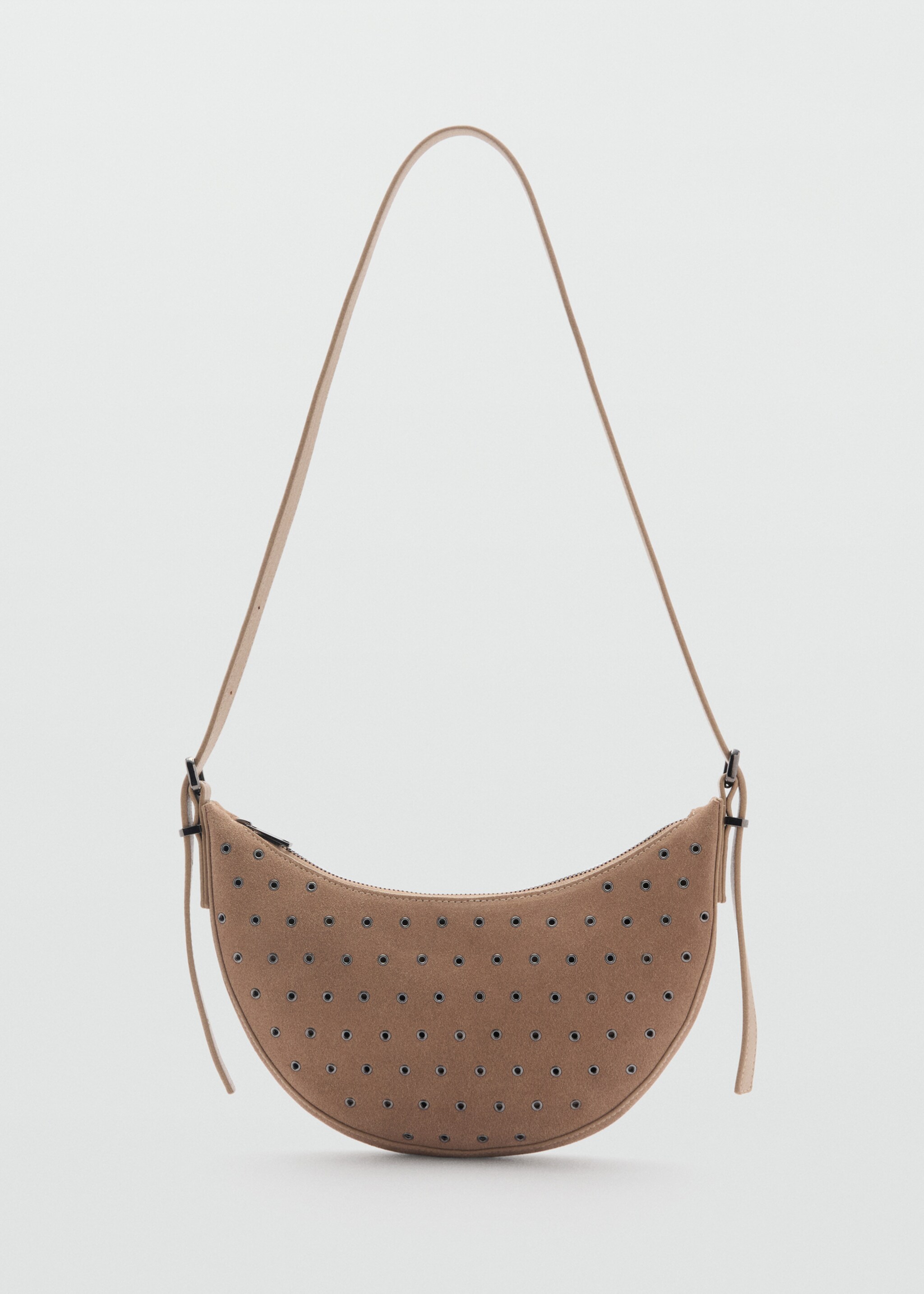 Oval leather bag - Article without model, Light/Pastel Brown. Ref: 87031520-00.