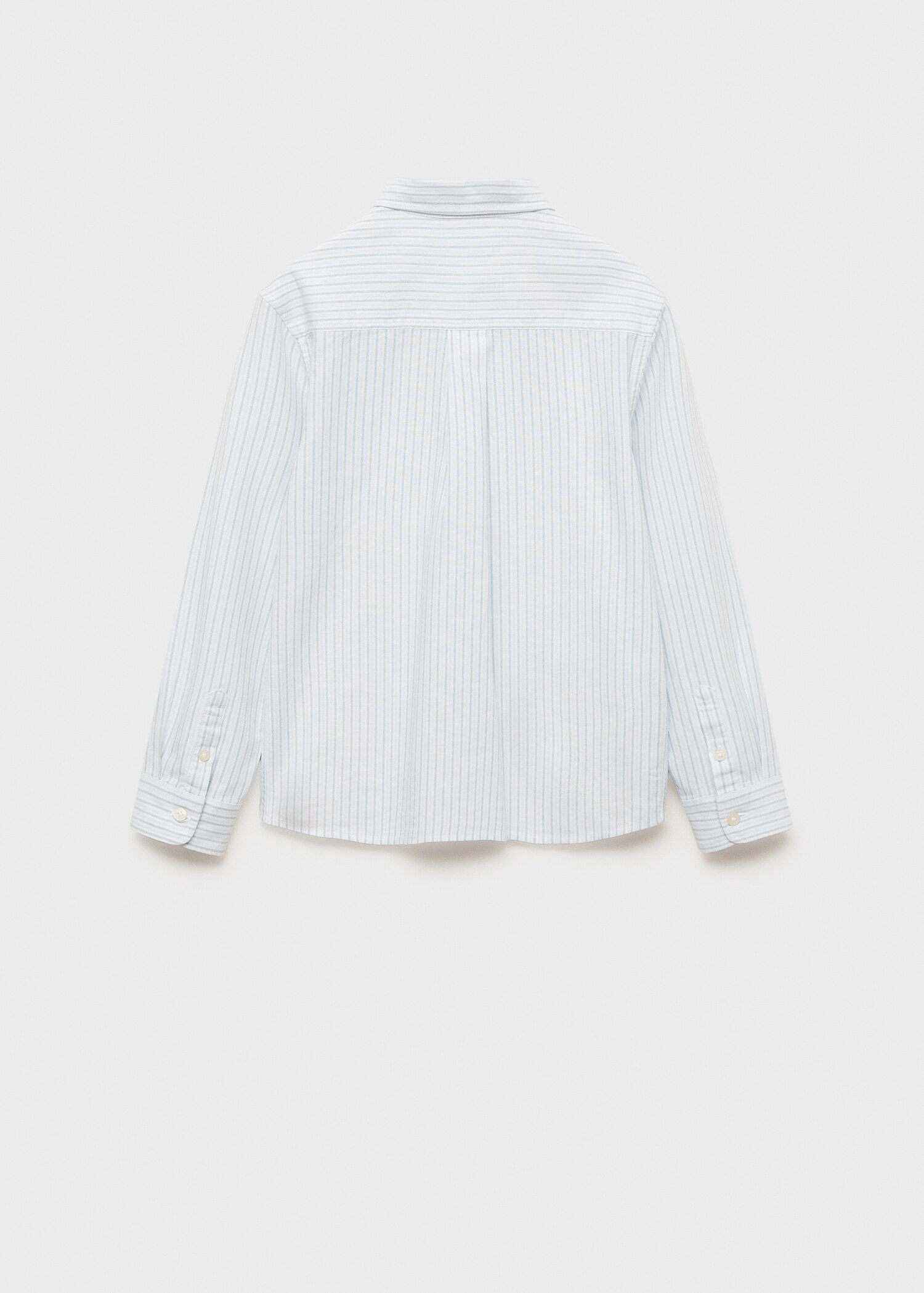 100% cotton Oxford striped shirt - Reverse of the article