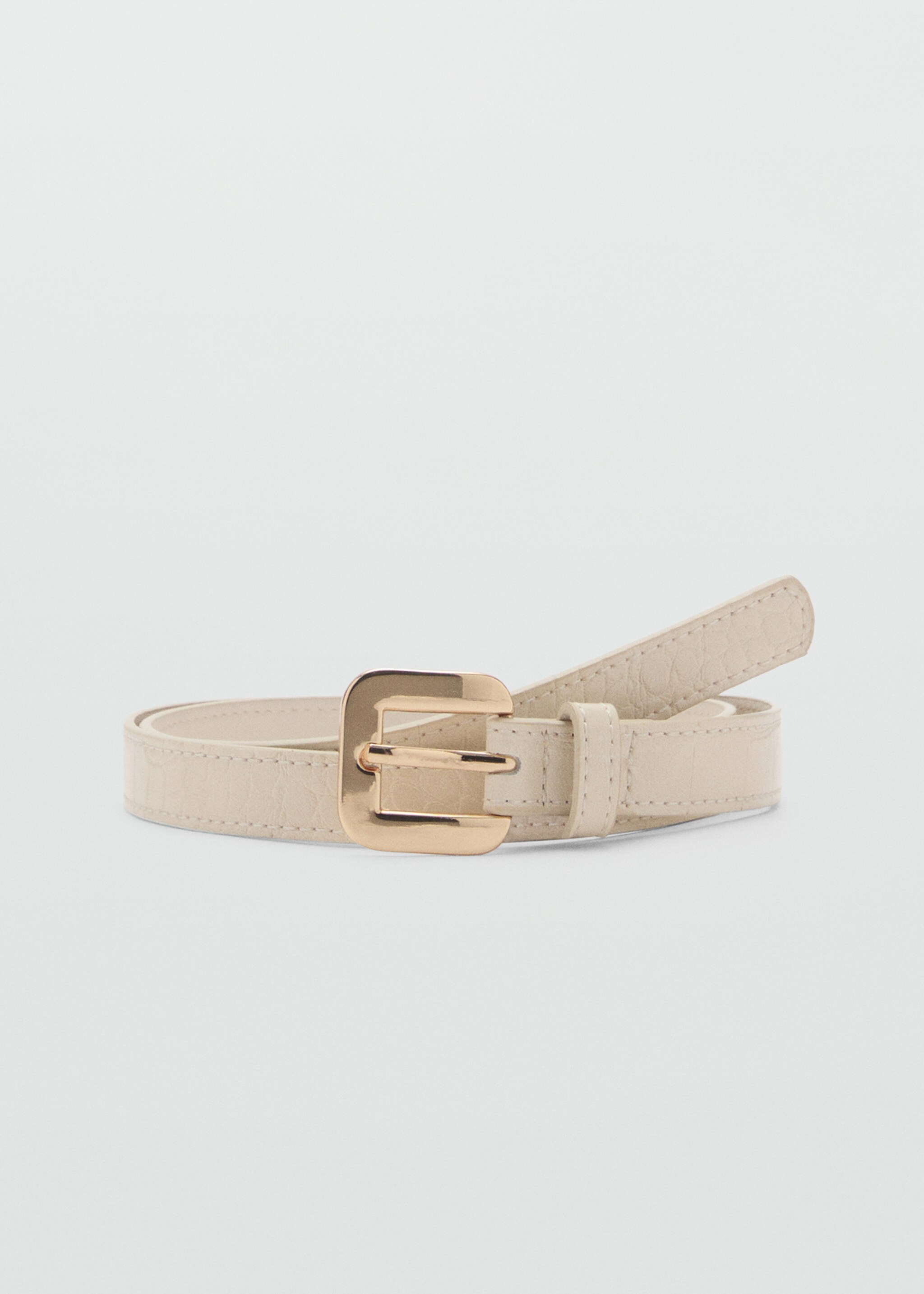 Cinturón efecto piel coco - Artículo sin modelo, Crudo. Ref: 87032537-00.