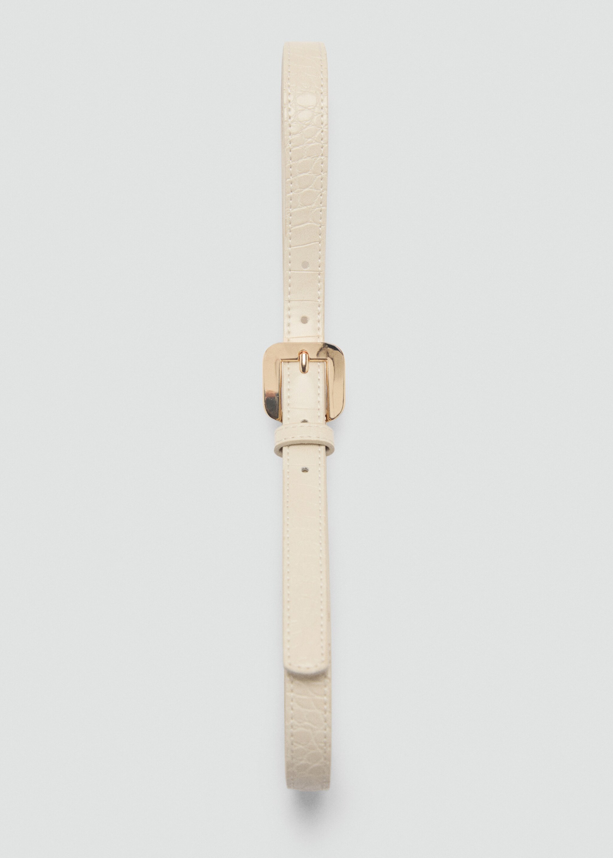 Cinturón efecto piel coco - Detalle del artículo 2, Crudo. Ref: 87032537-00.