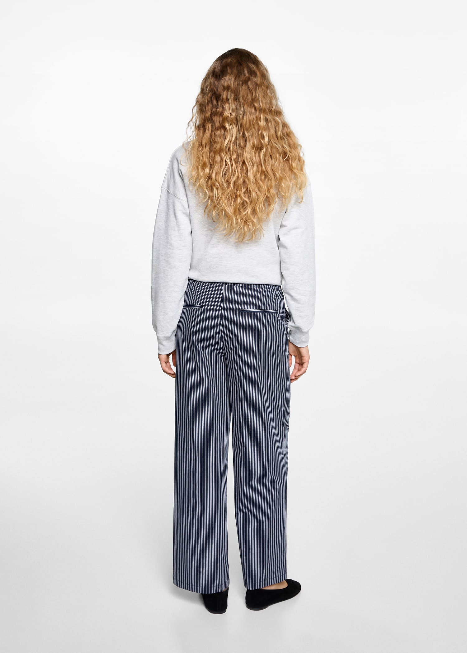 Pantalón fluido rayas - Reverso del artículo