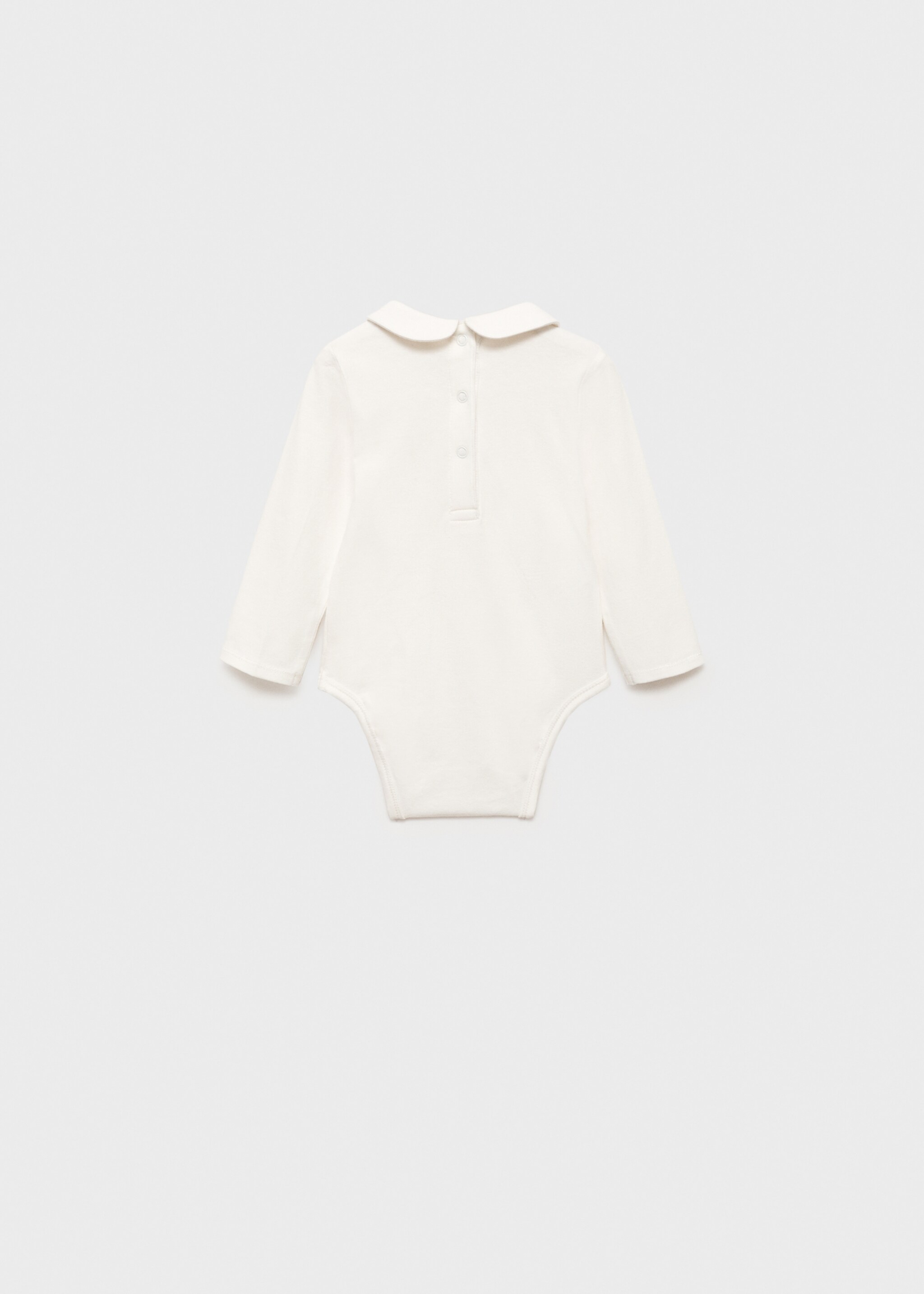 Baby-neck bodysuit - Reverse of the article, Off White. Ref: 87032544-00.