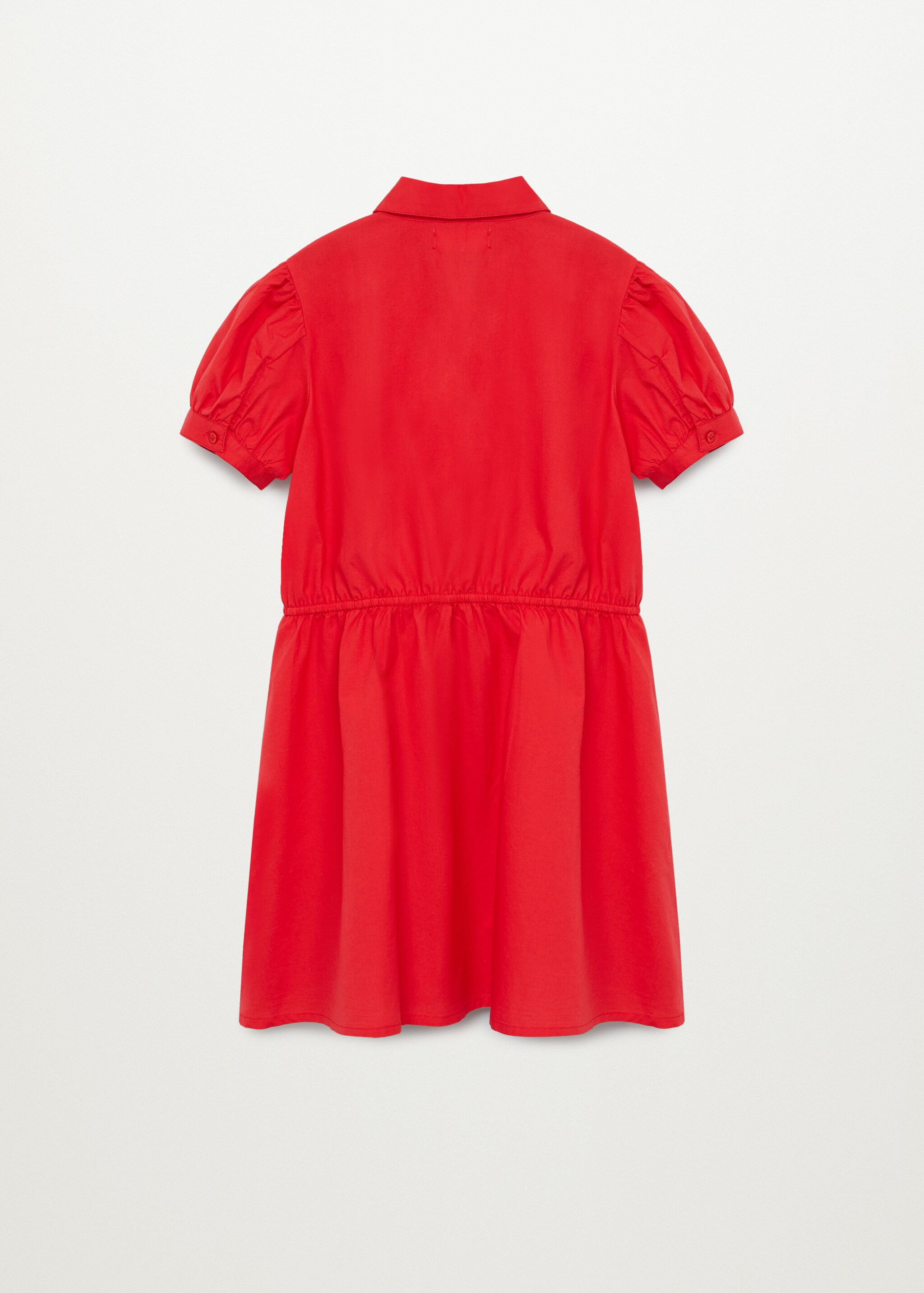 Vestido camisero algodón - Reverso del artículo