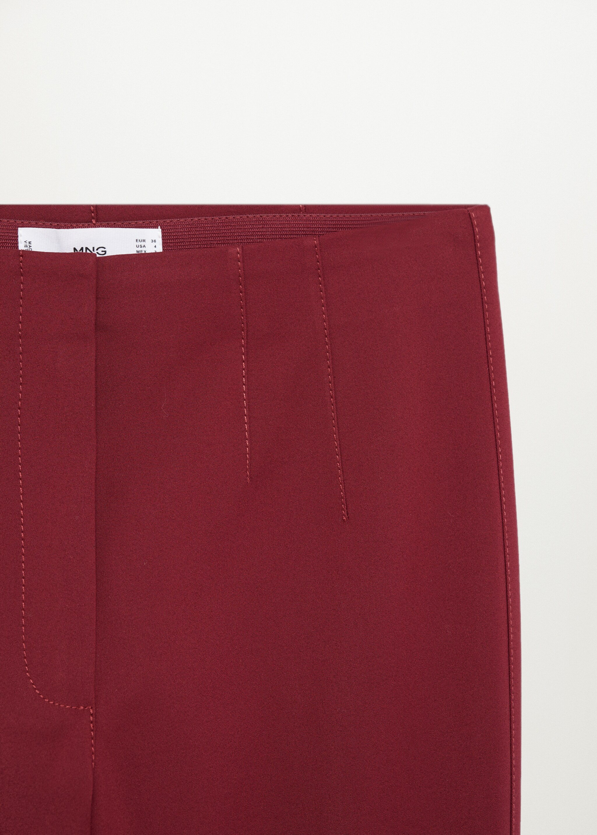 Cotton leggings with pleat detail - Details of the article 8
